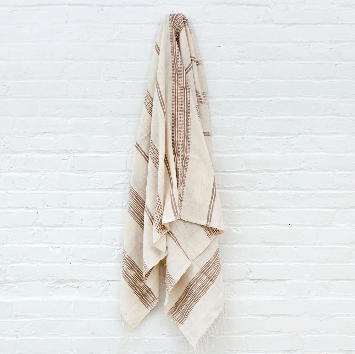Handwoven, Ethiopia, Cotten, Natural, Weave, Aden, Bath Towel, Throw