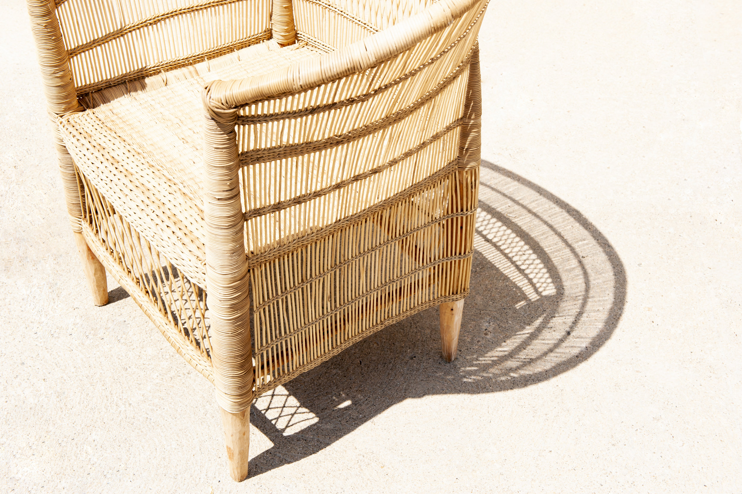 malawi cane woven chair — jones  co — jones  co