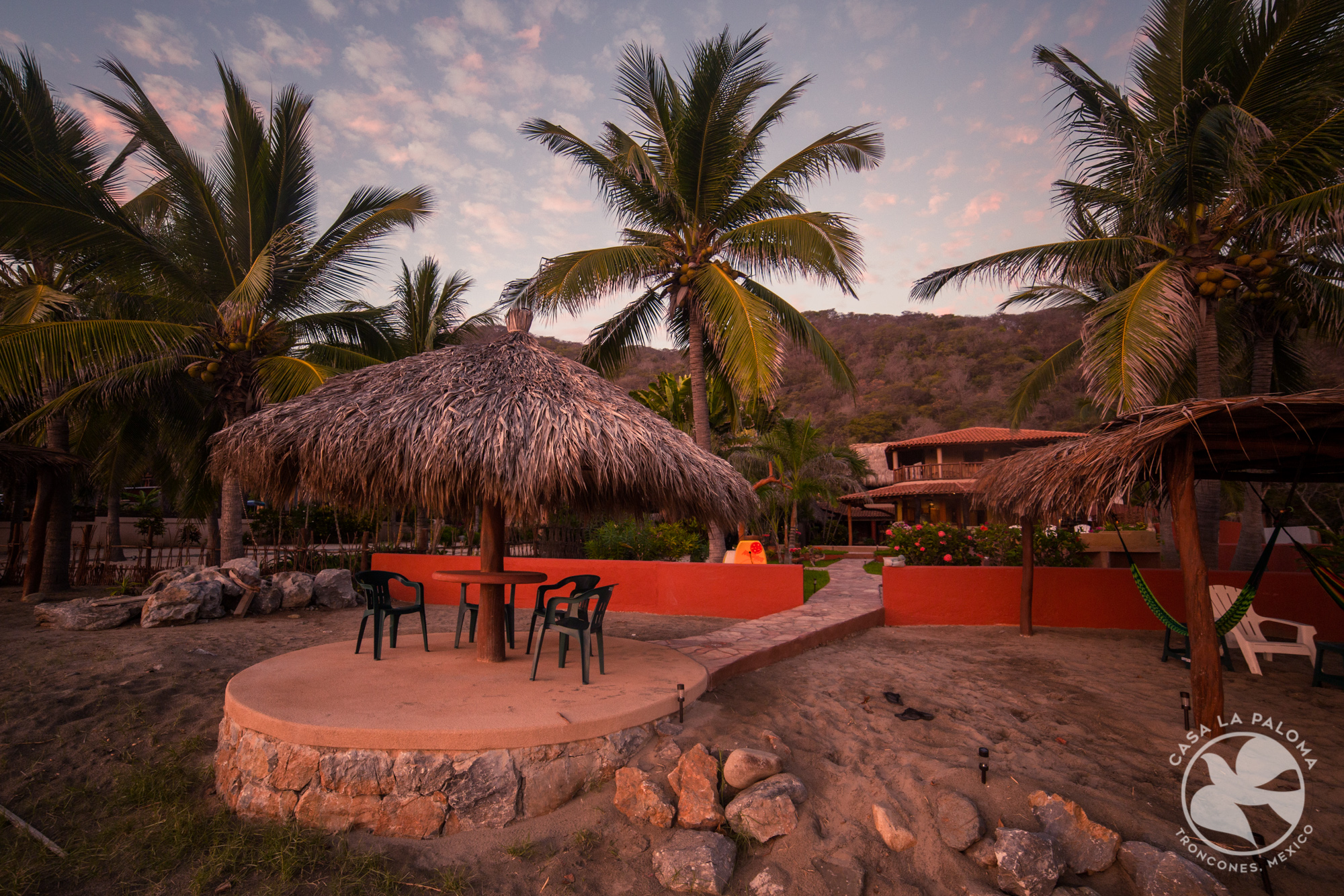 Palapa from the beach