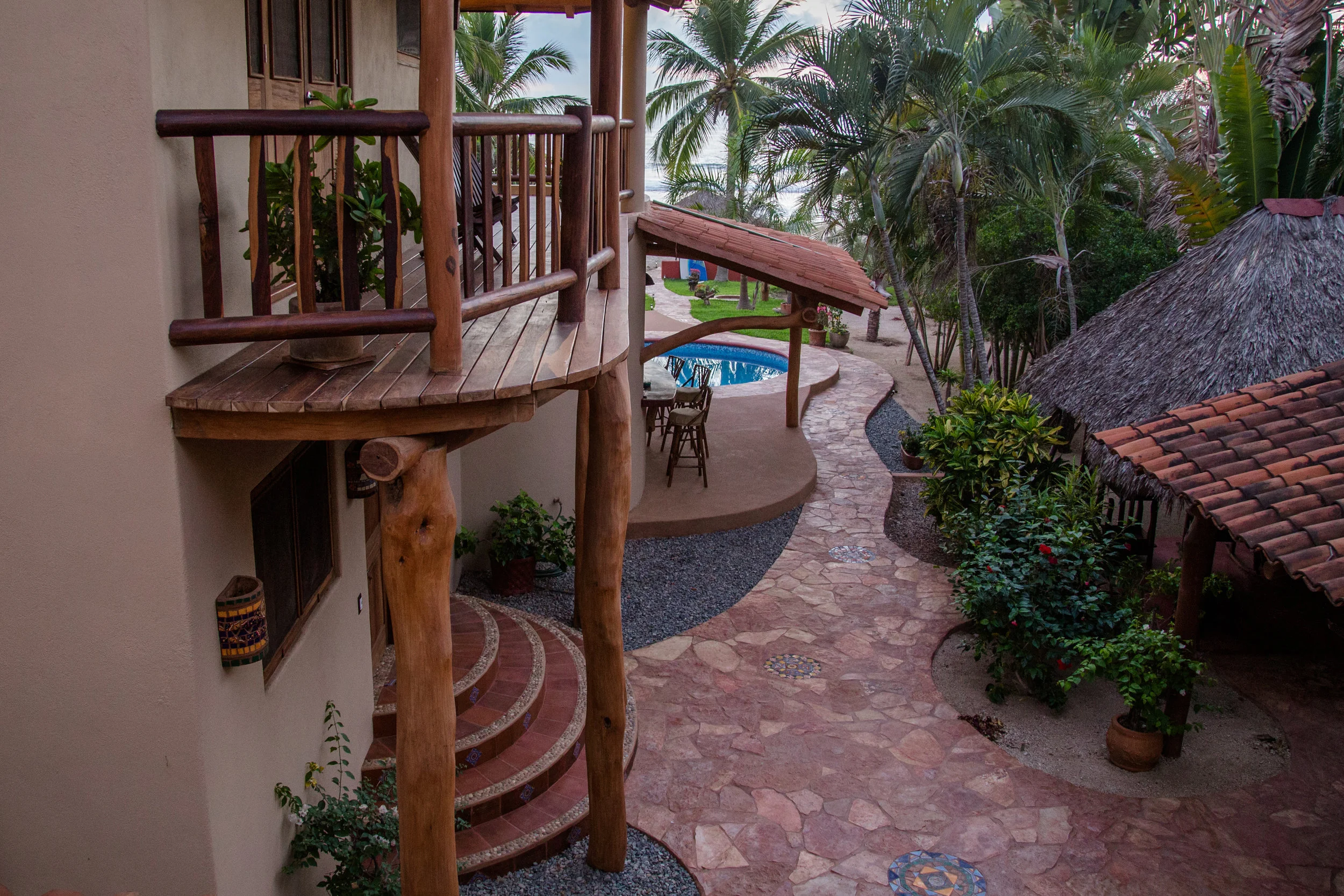 Winding Pathway Though Property