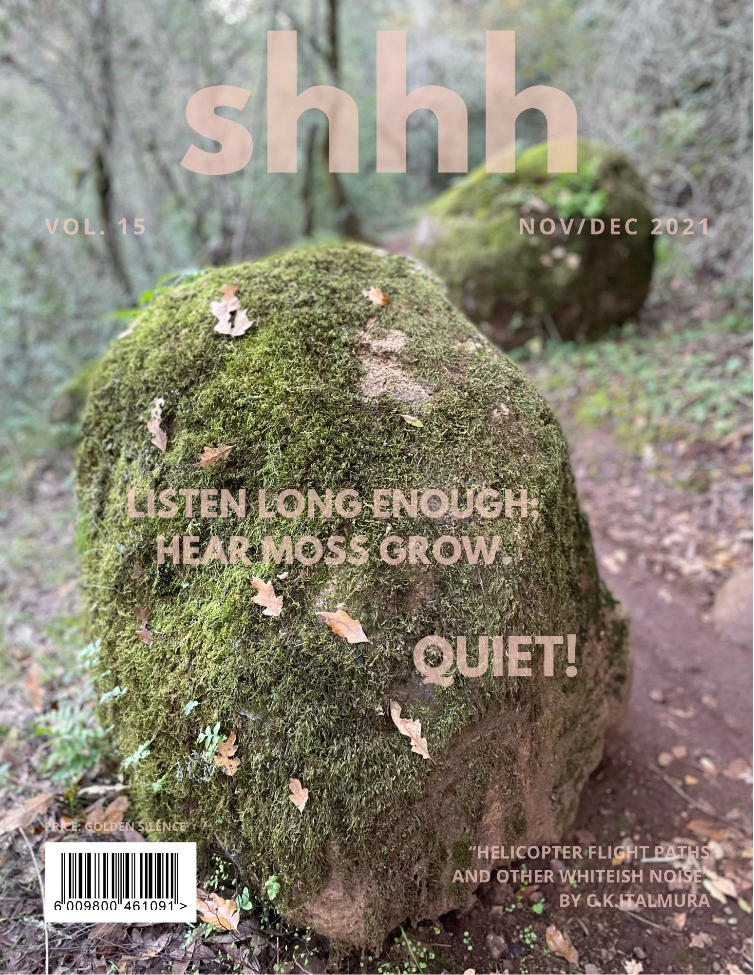 shhh magazine cover project by C.K.Itamura Peach Farm Studio