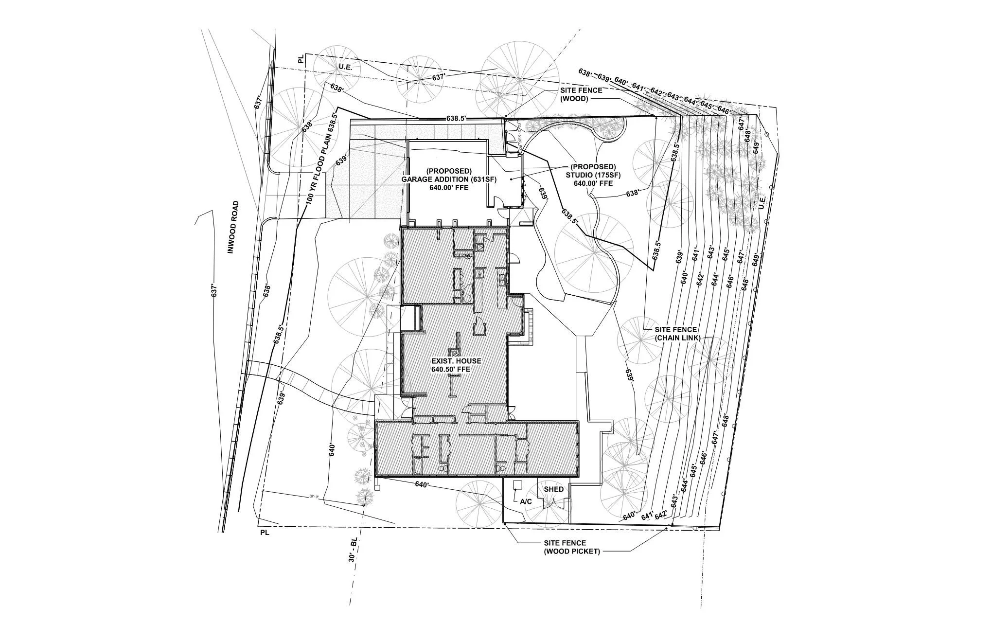 Proposed New Addition for Garage and Painting Studio