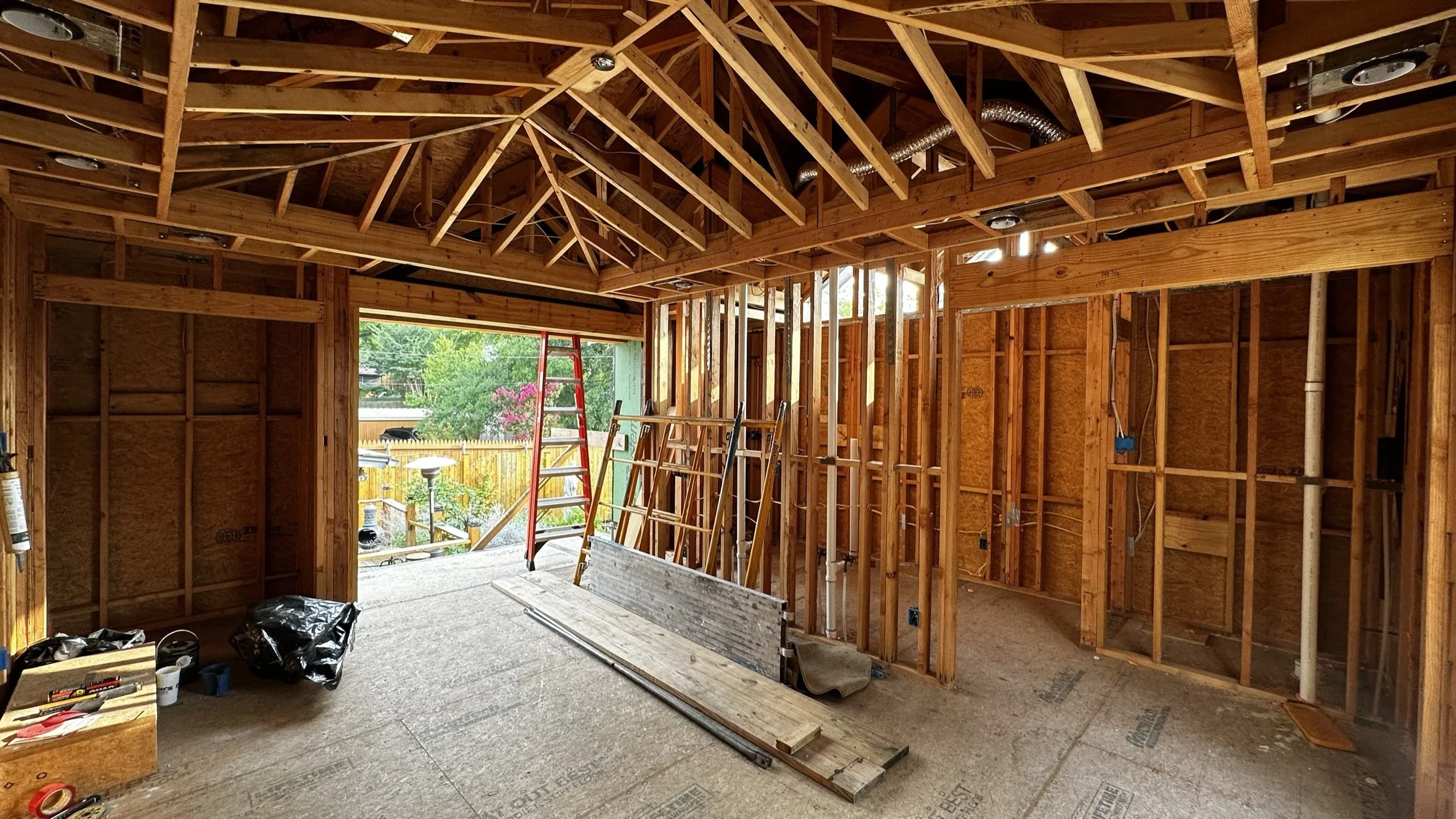 Master Suite under construction