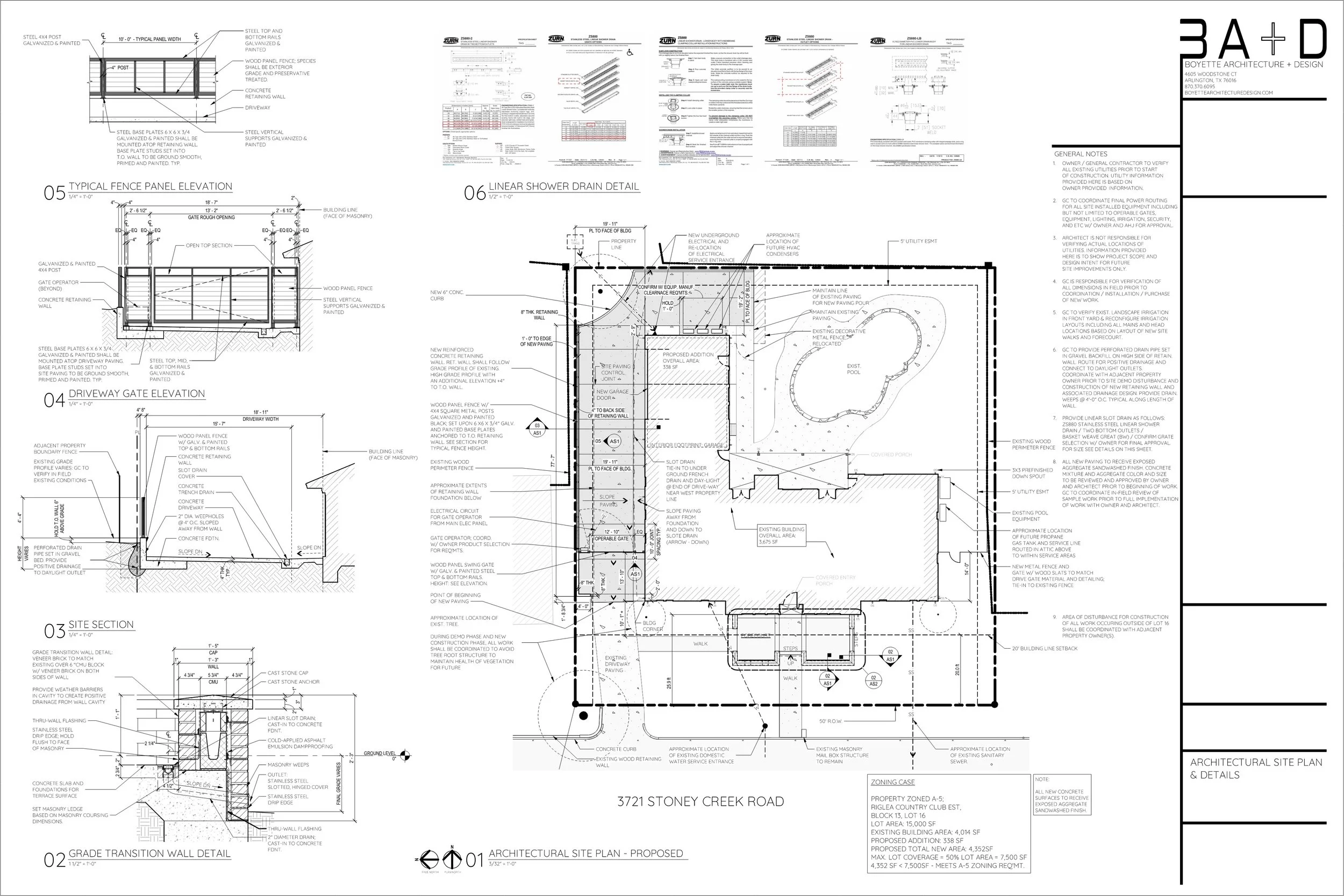 Construction Site Plan & Details