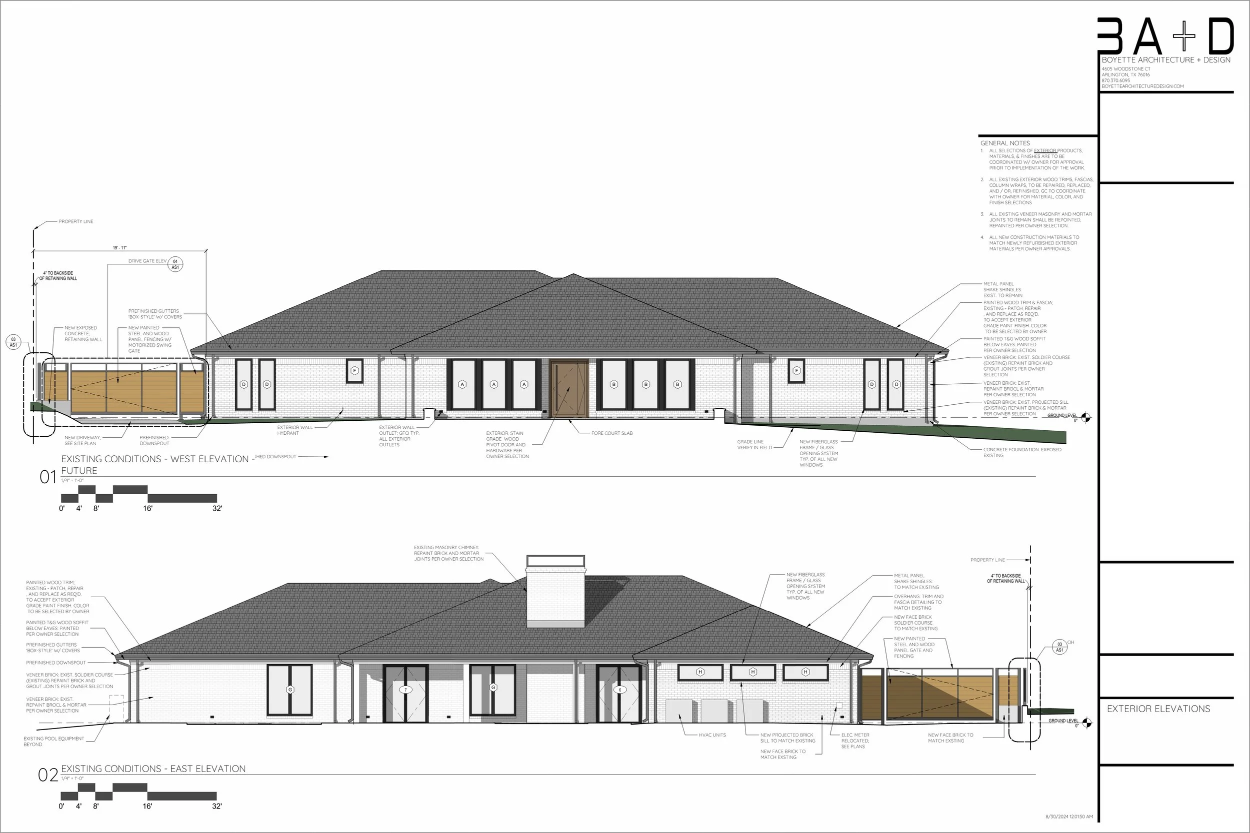 Construction Exterior Elevations
