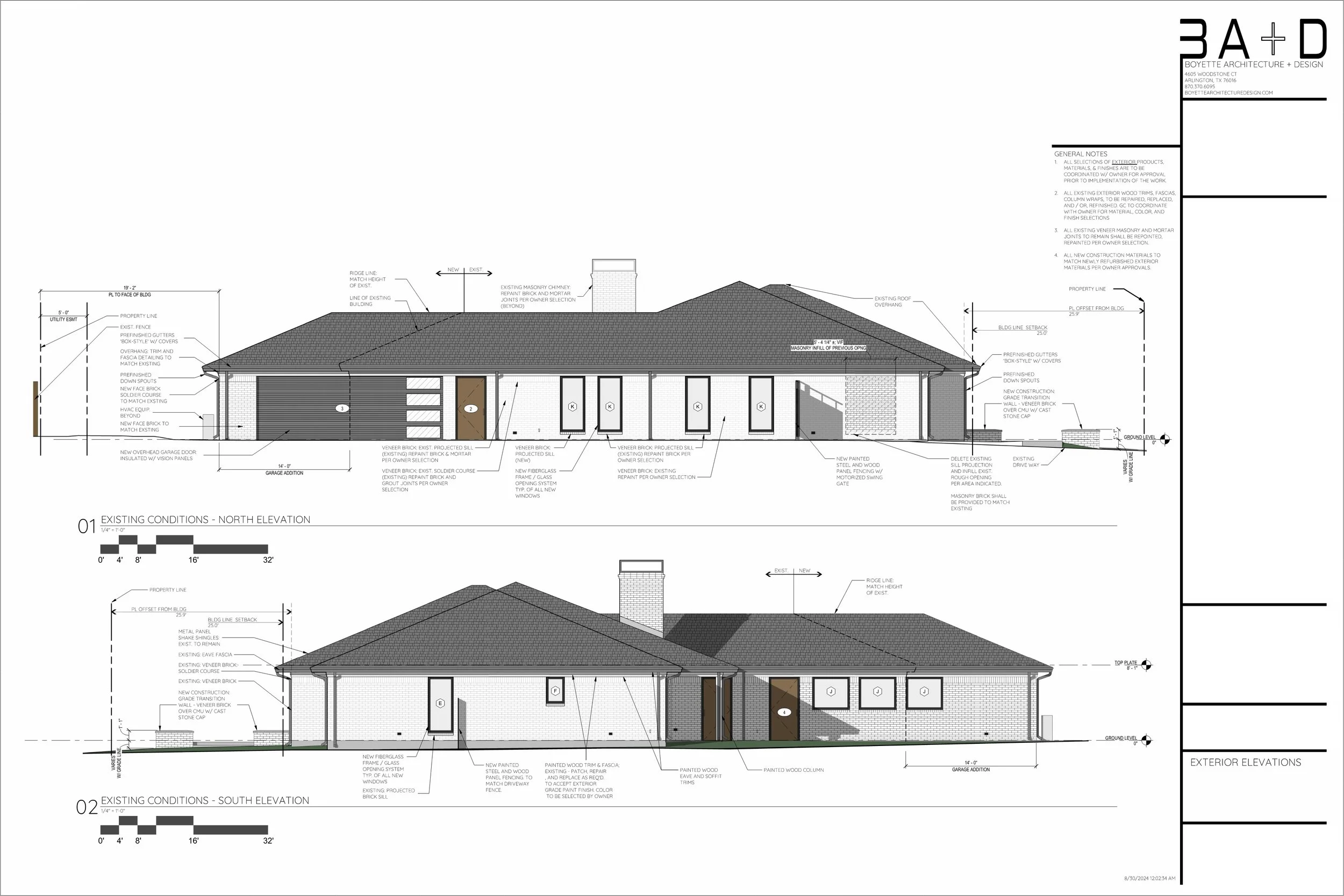 Construction Exterior Elevations