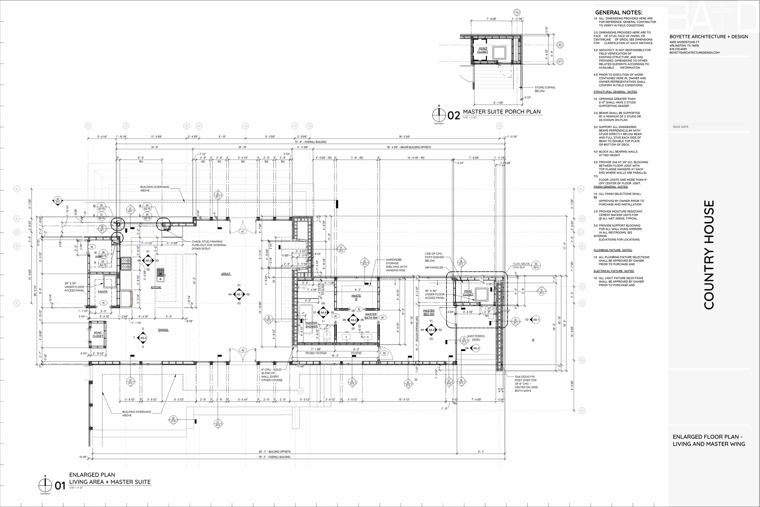 Construction Enlarged Floor Plans 