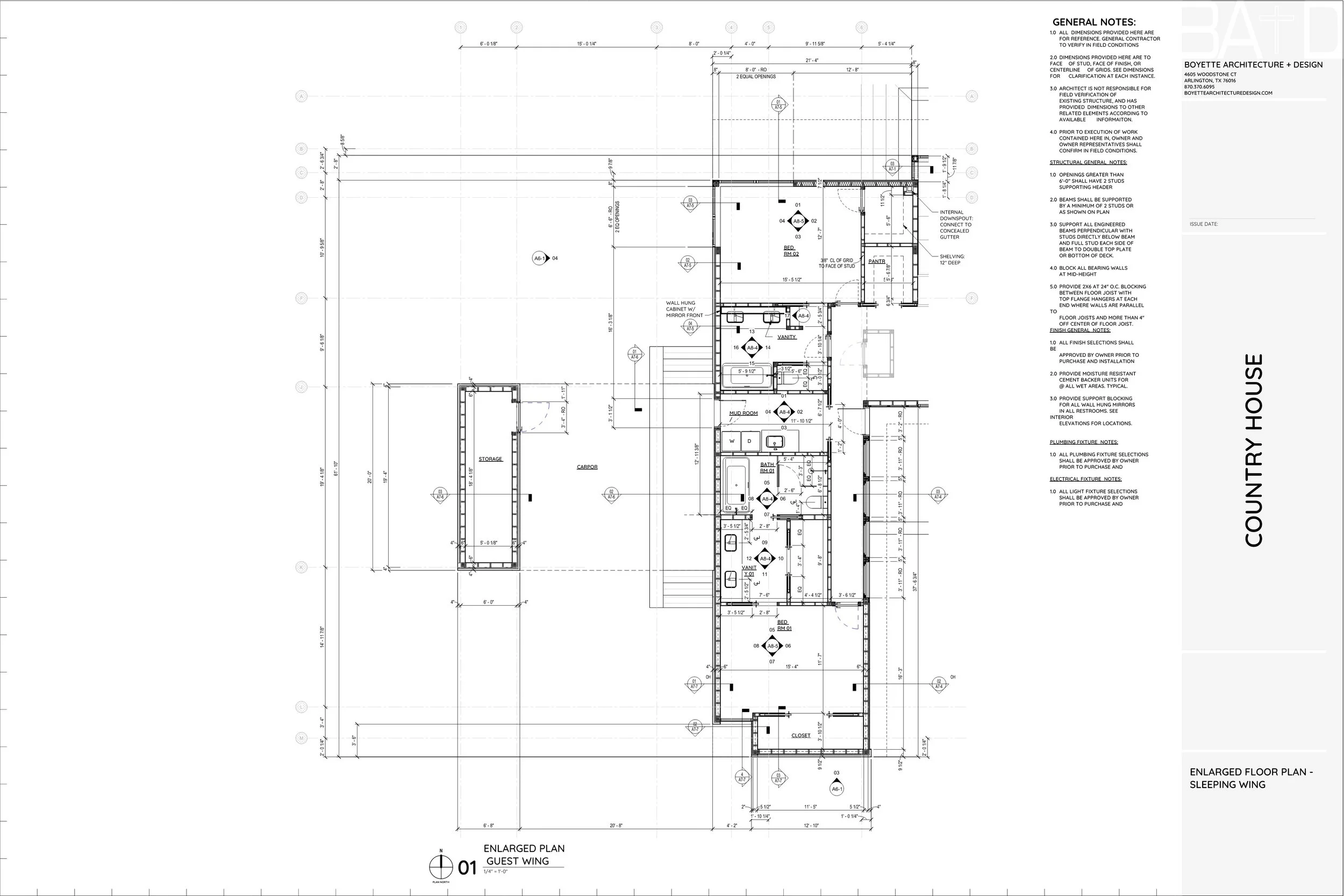 Construction Enlarged Floor Plans
