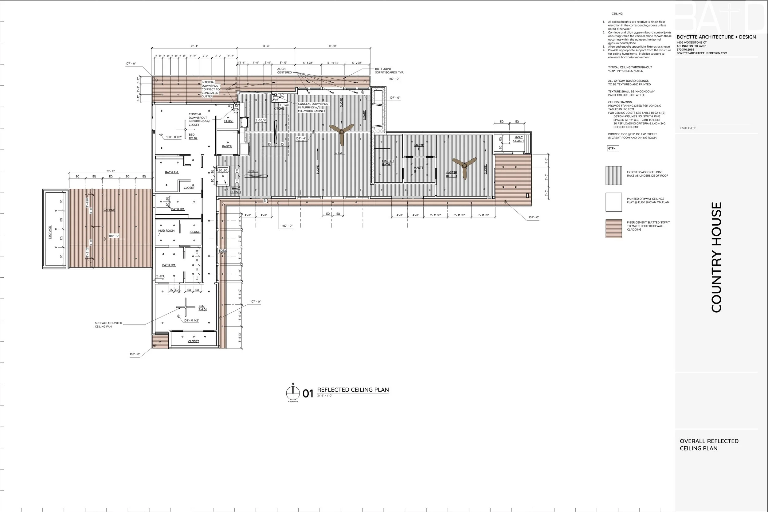 Construction Reflected Ceiling Plan