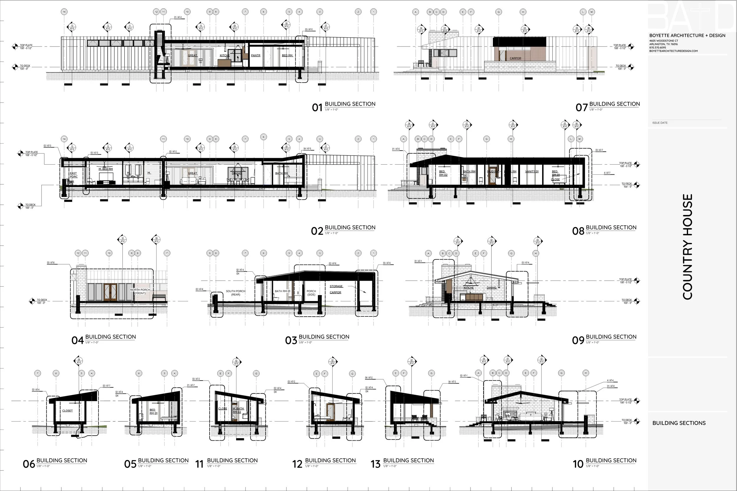 Construction Building Sections