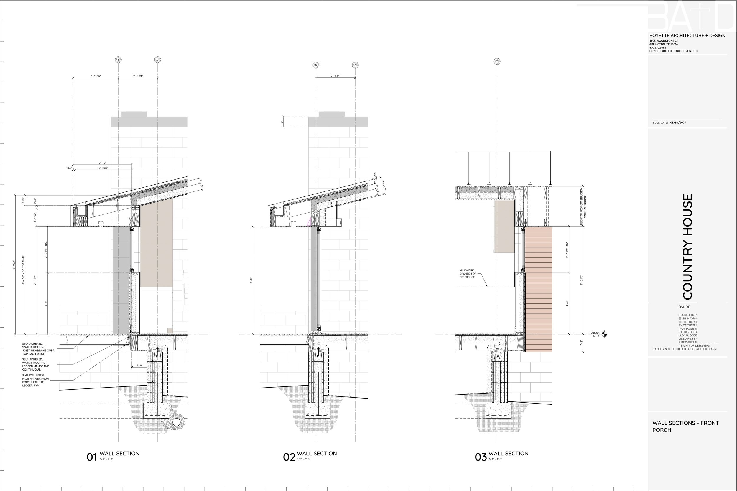 Construction Wall Sections