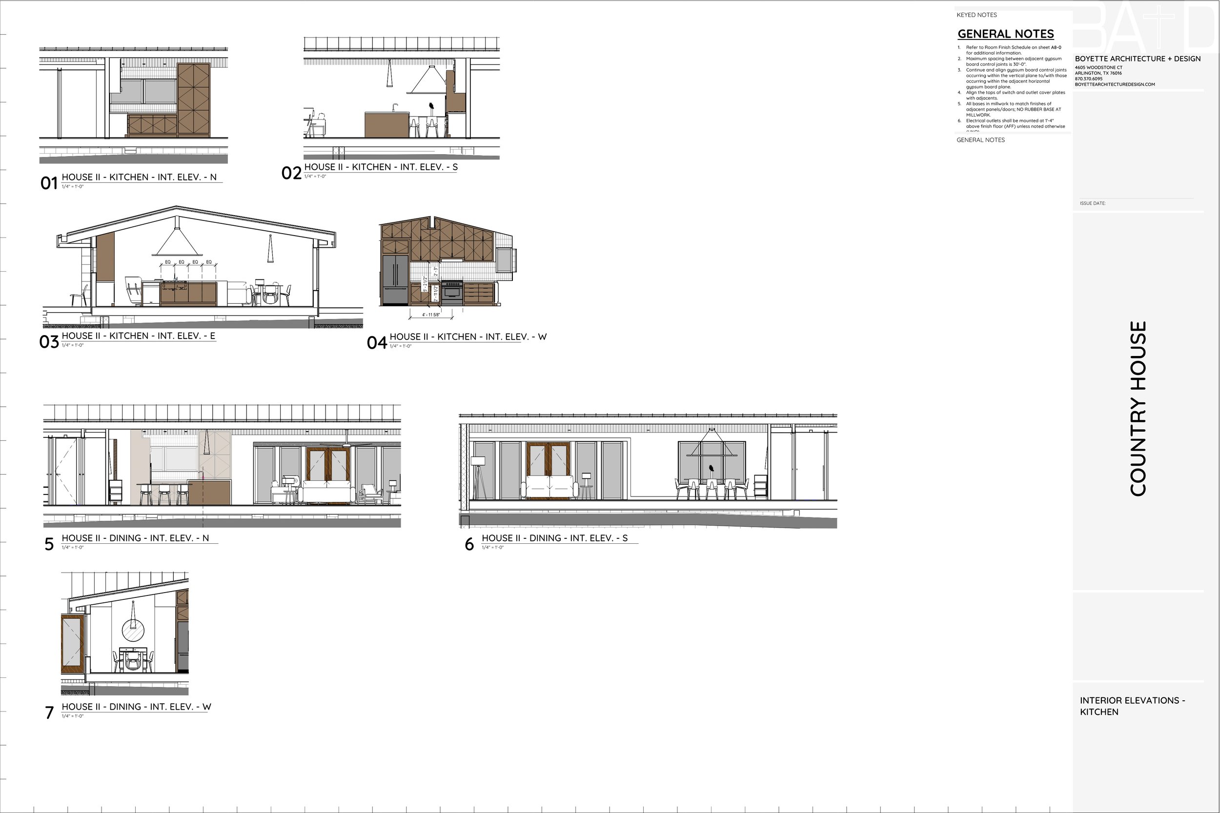 Construction Interior Elevations