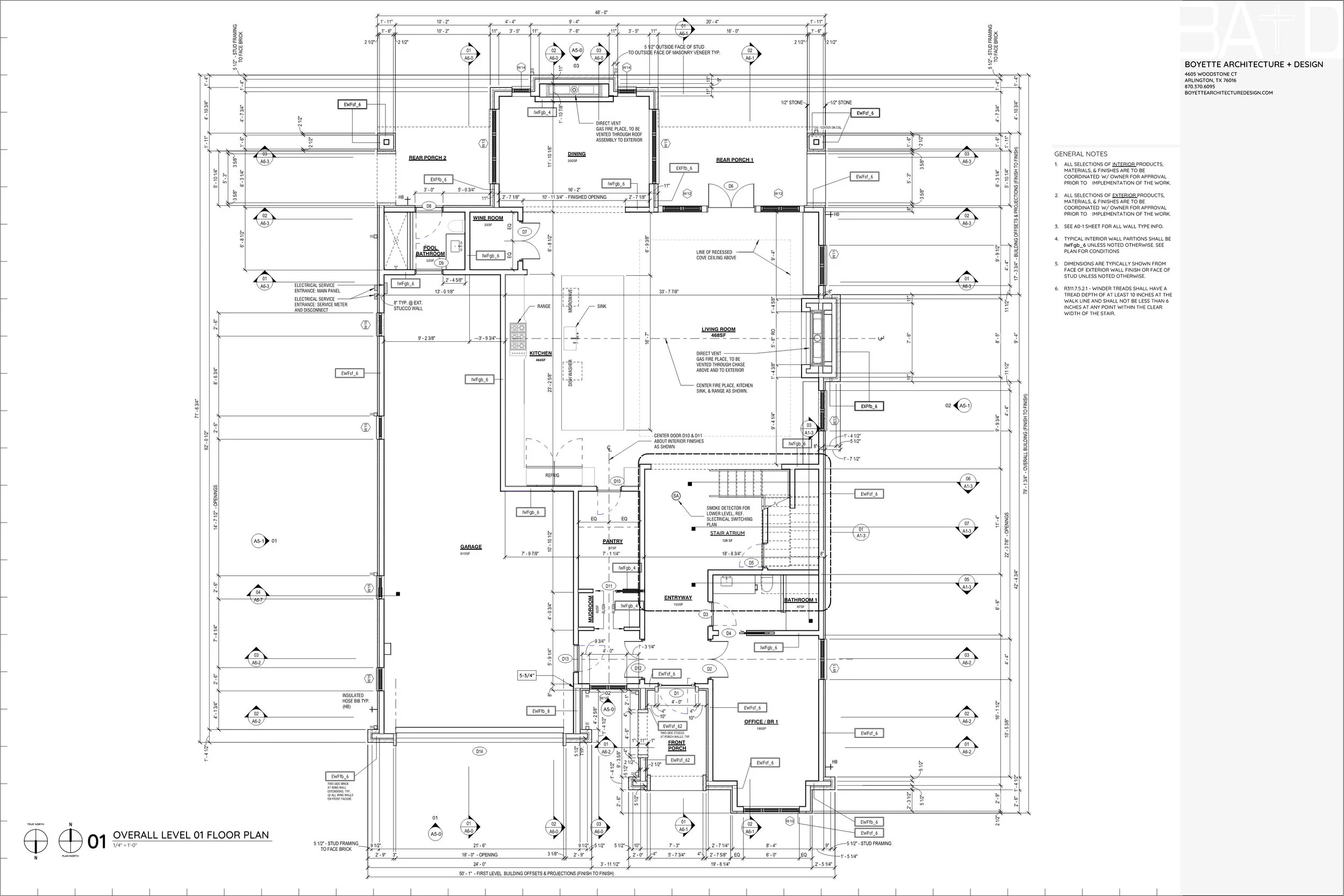Architectural Floor Plan - First Level