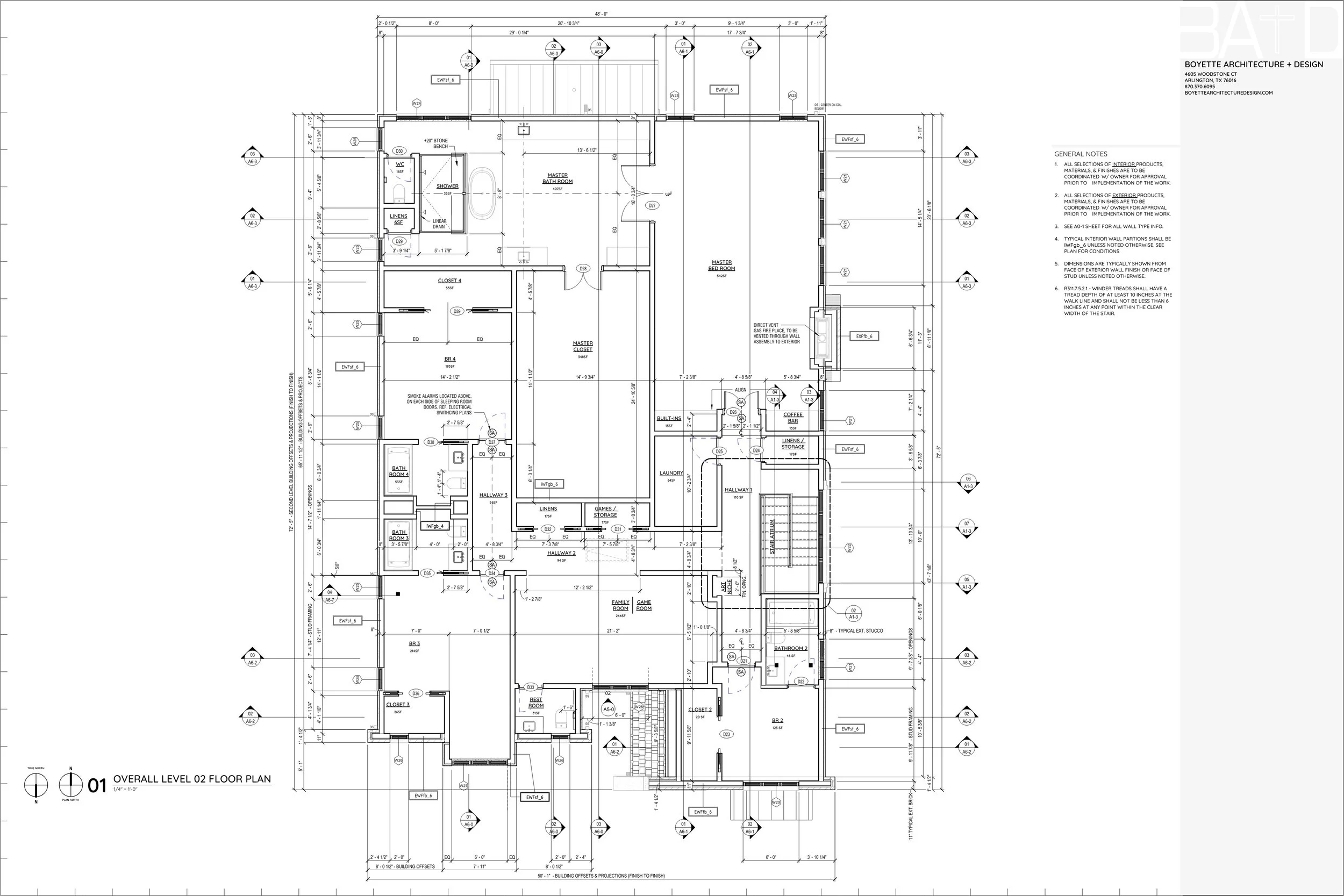Architectural Floor Plan - Second Level