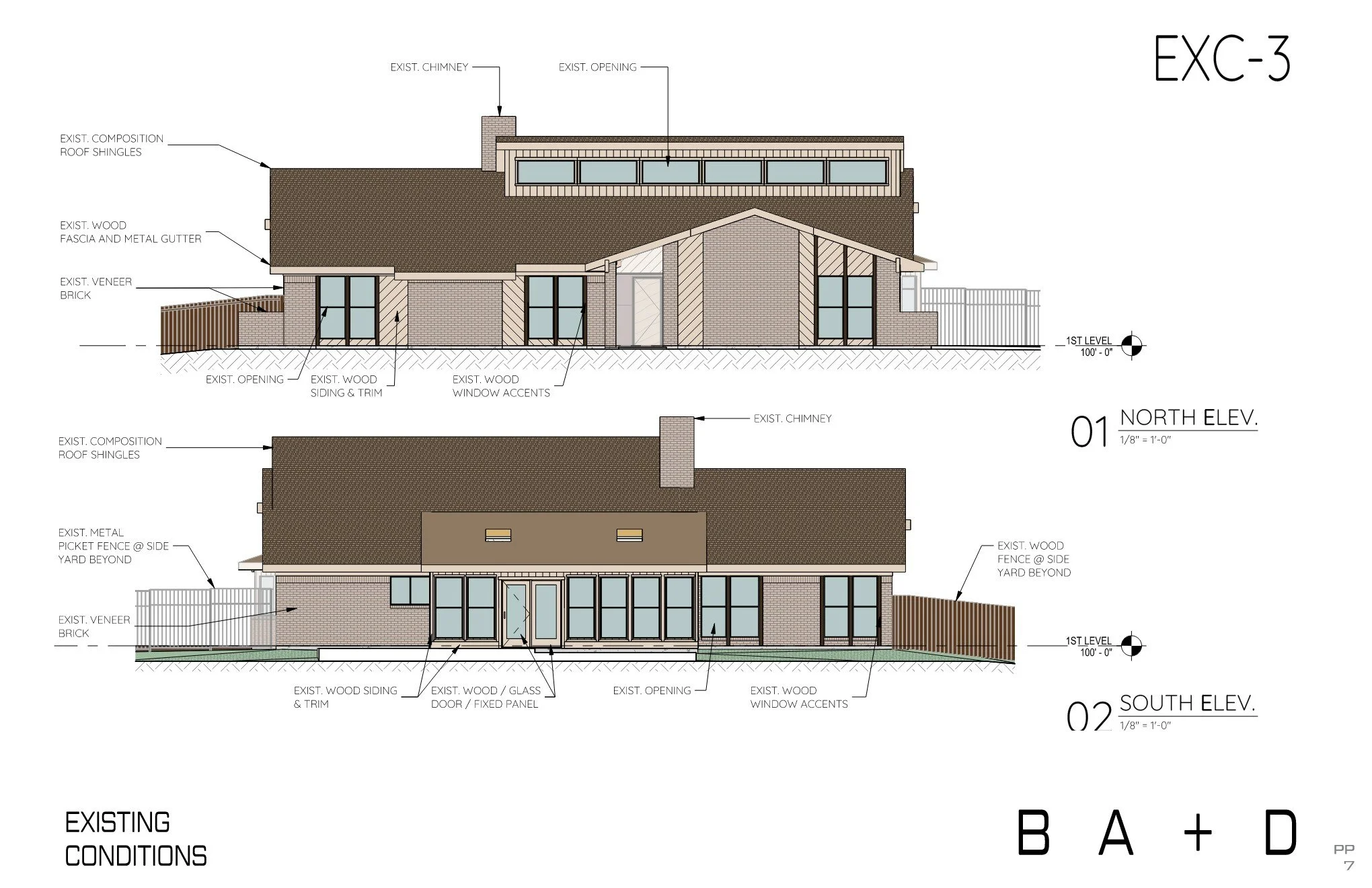 Existing Exterior Elevations