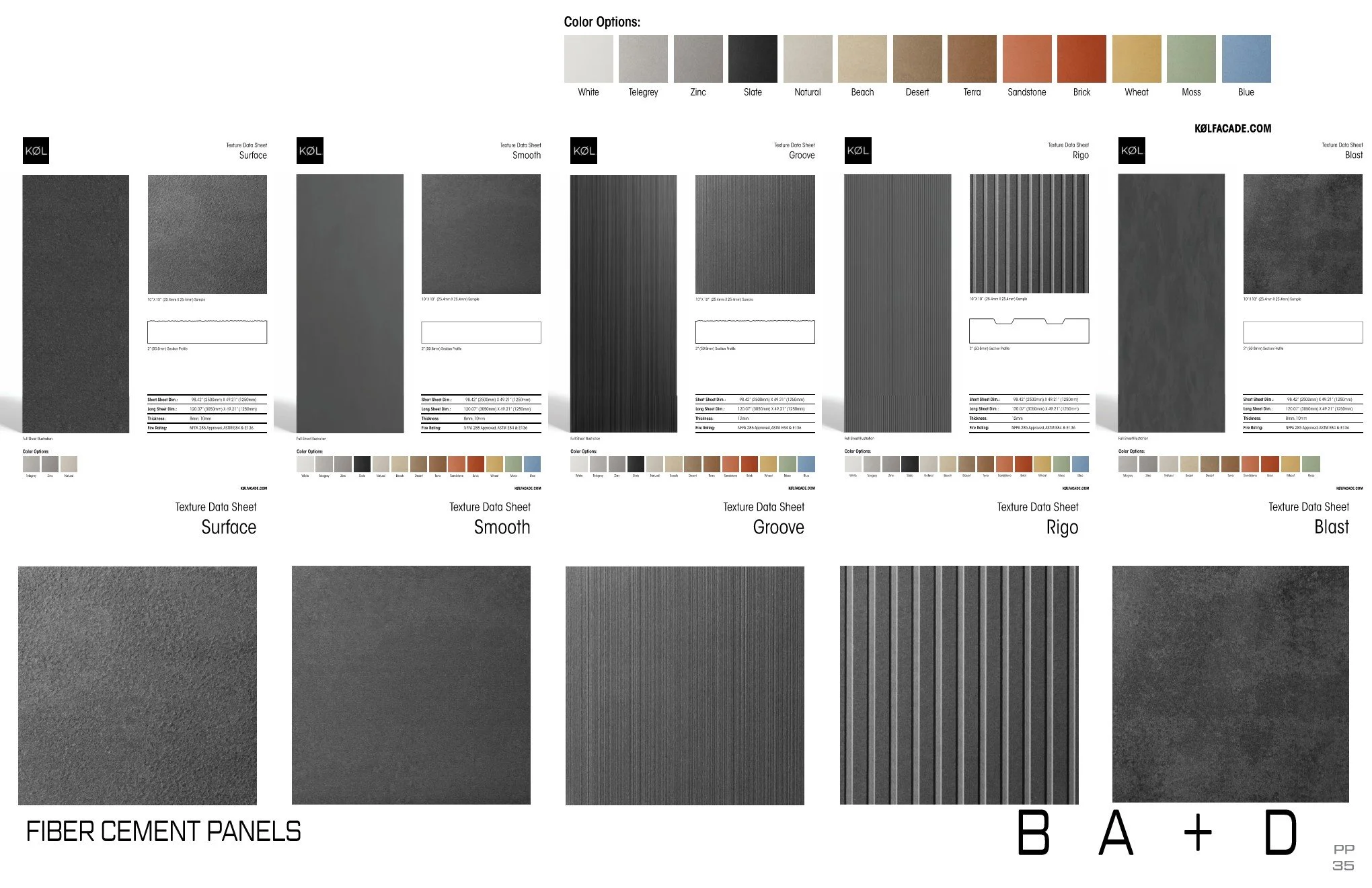 Exterior Materials Specification