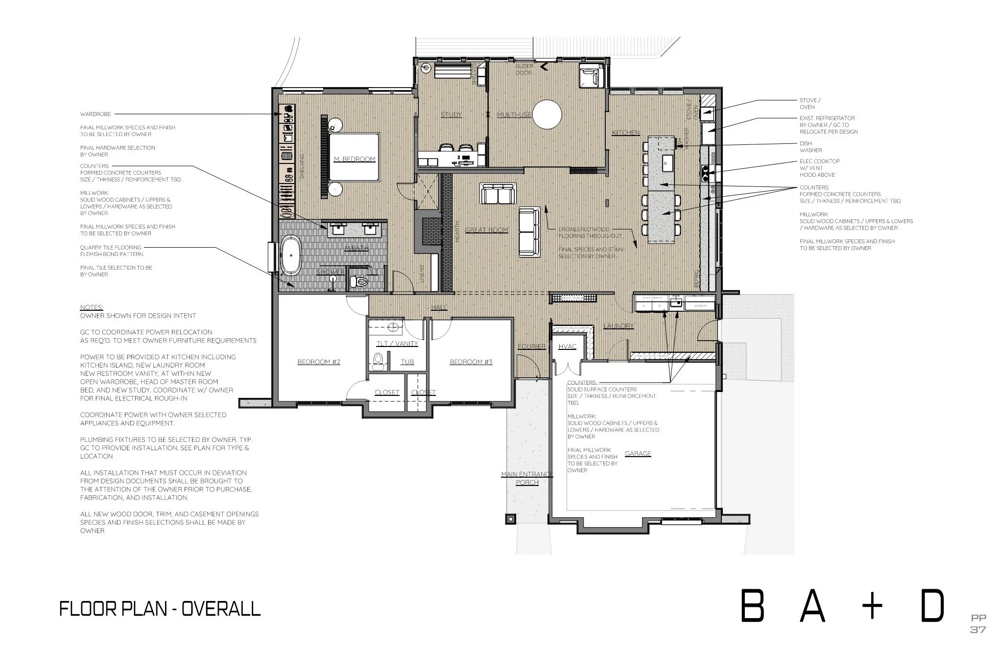 Schematic Design Floor Finish Plan