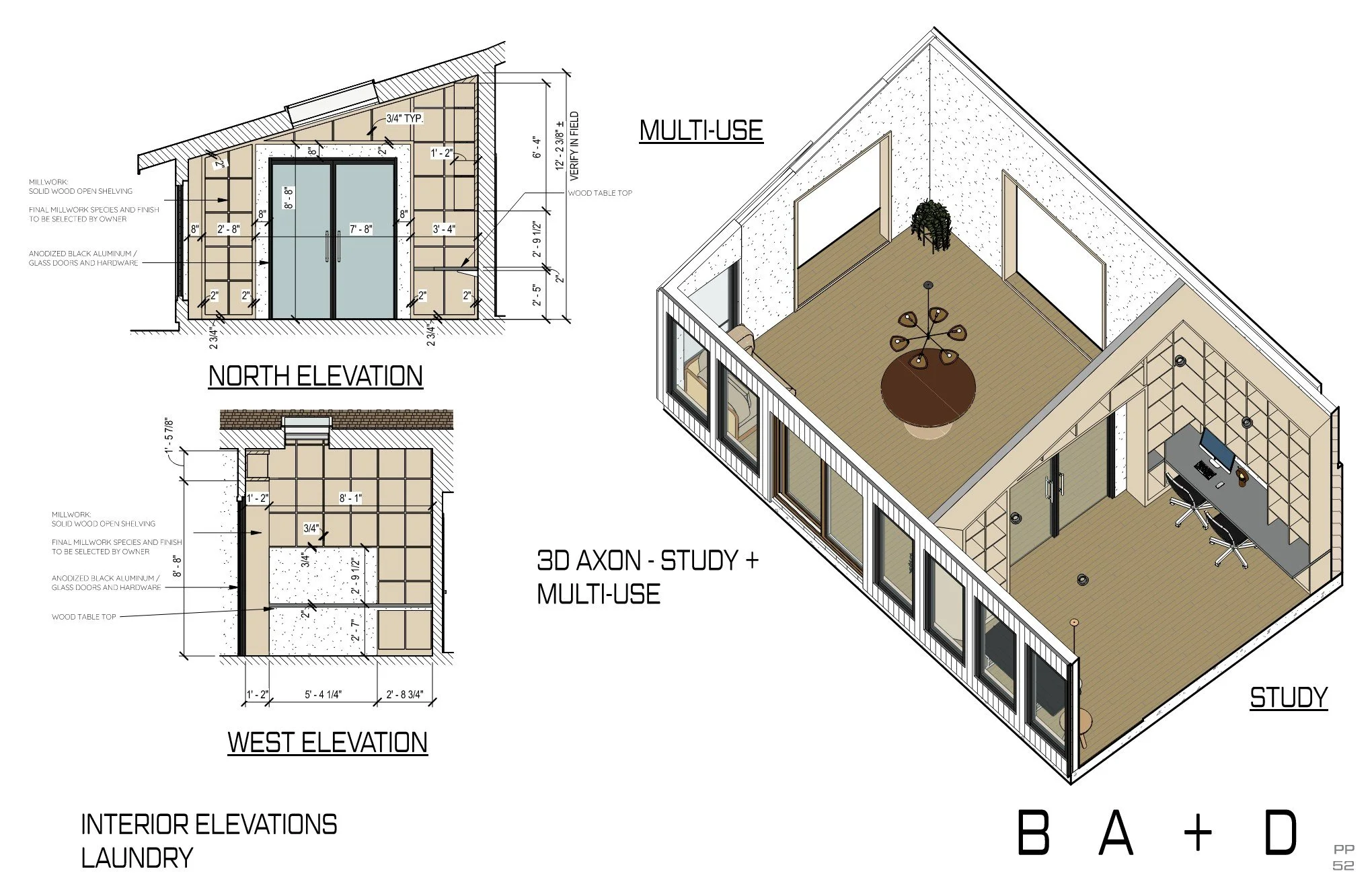 Schematic Design Multi-Use Room and Library