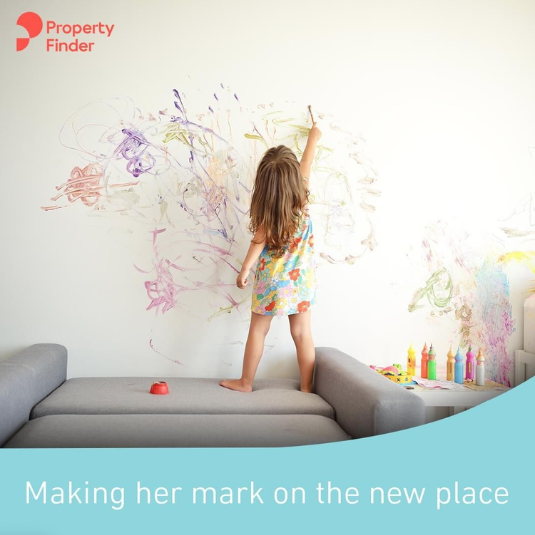   Post copy:  The eternal struggle between new white walls, and your child’s new crayon obsession 🙃 