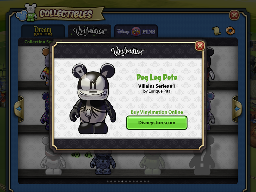 Vinylmation Integration UI Art: Scott Hartley
