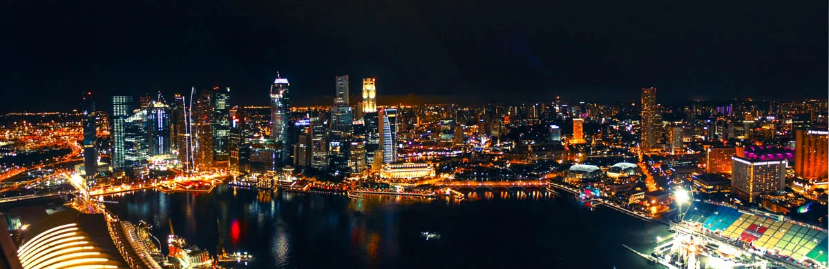 Singapore from Marina Bay Sands, August 2010