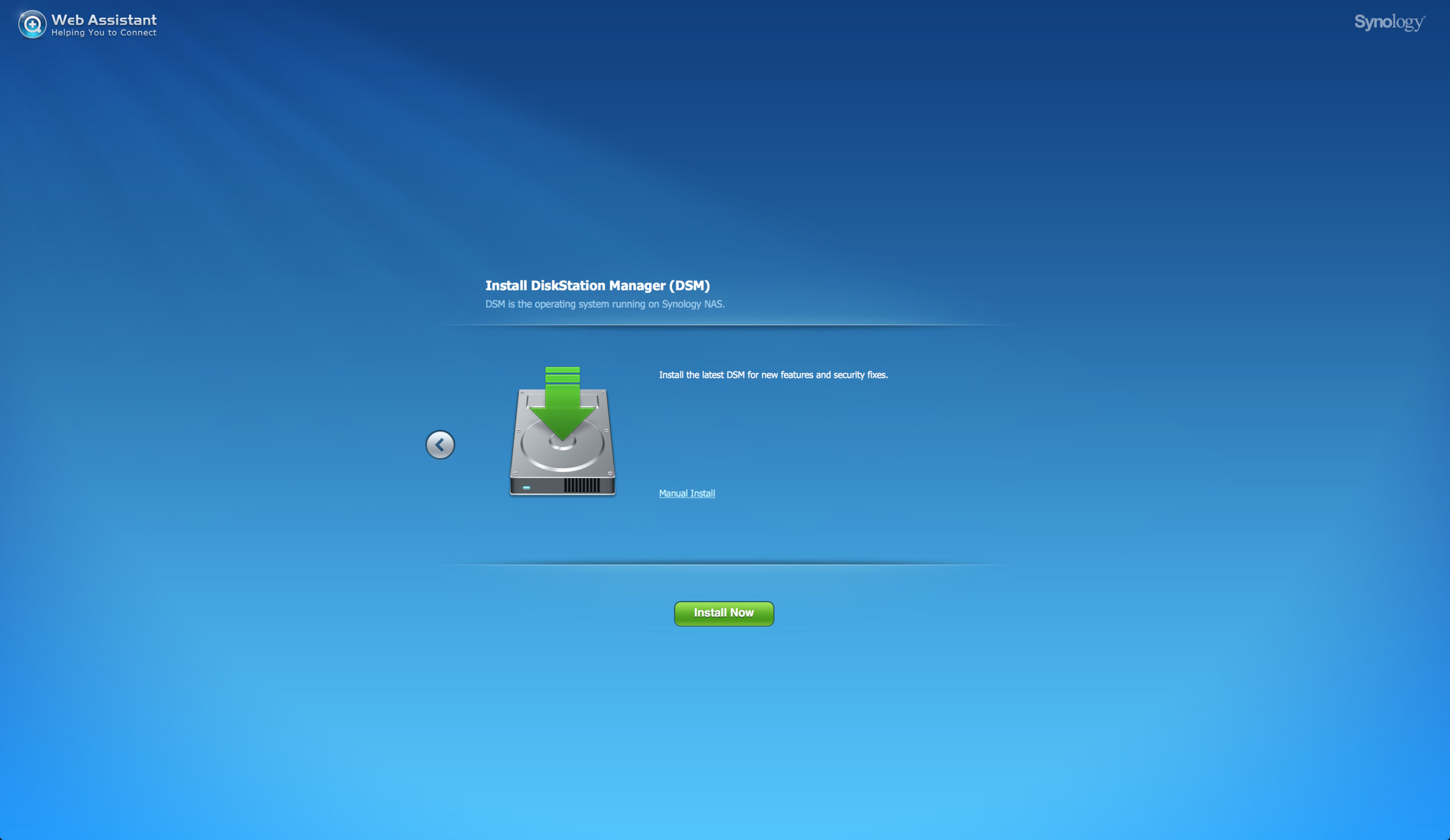 Install the latest DSM on the DiskStation