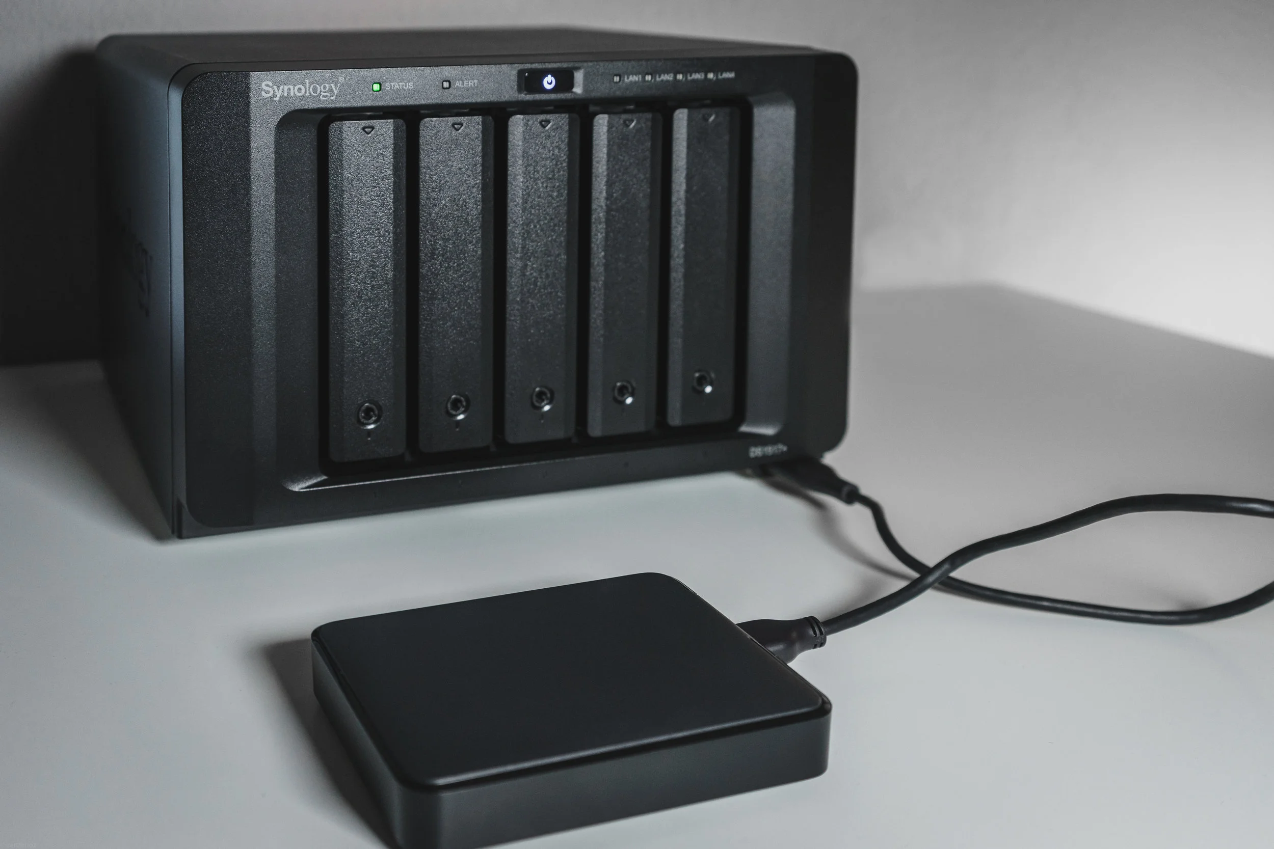 Local backup on an USB drive