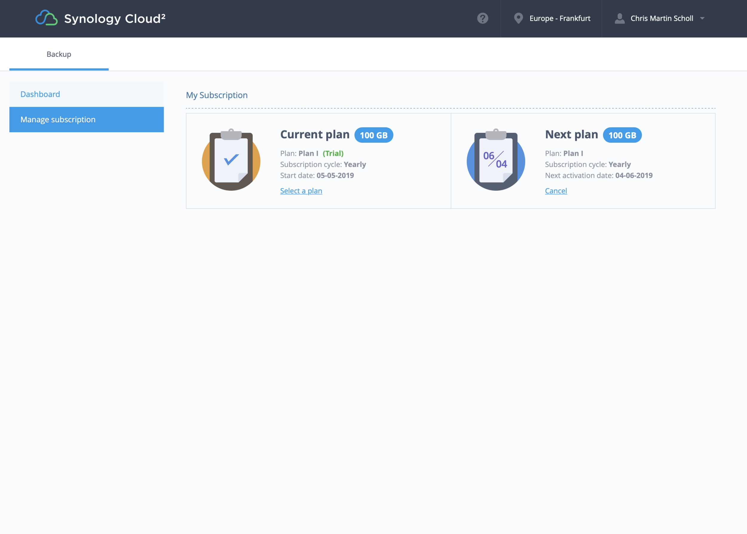 Subscription management