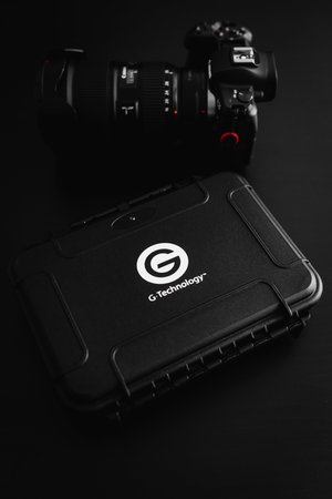 G-Technology ArmorATD with accessories