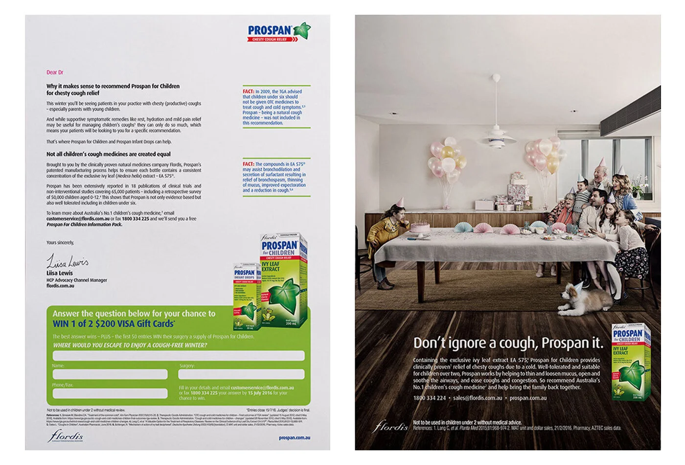 HEALTH CARE PROFESSIONAL LETTER &amp; PROMOTIONAL COMPETITION IN MAGAZINE