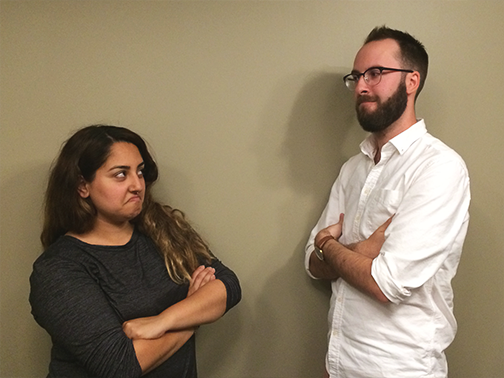 Natasha Safarian (left) is performing in Blockbuster week THIS WEEK at the Bad Dog Comedy Theatre! Info is here: https://www.facebook.com/events/1786527364746252/ Jimmer Lowe’s (right) comedy troupe Erotic Friend Fiction has a monthly show called Saturday Night Banger and it’s a friggin’ banger. It’s happening August 18 at the Monarch Tavern and you can find it here: https://www.facebook.com/events/2056642111318439/