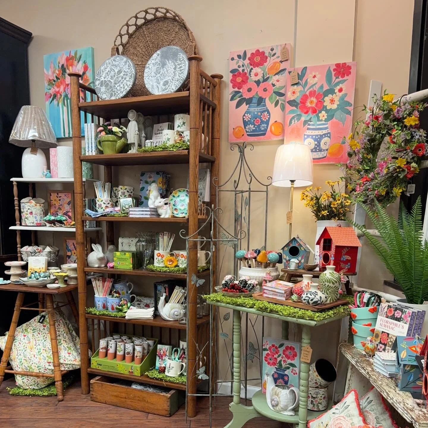Happy Friday! These gorgeous days have us ready for all things spring. The shop is full of bright colors, pretty flowers and so much more. Stop by and see us!