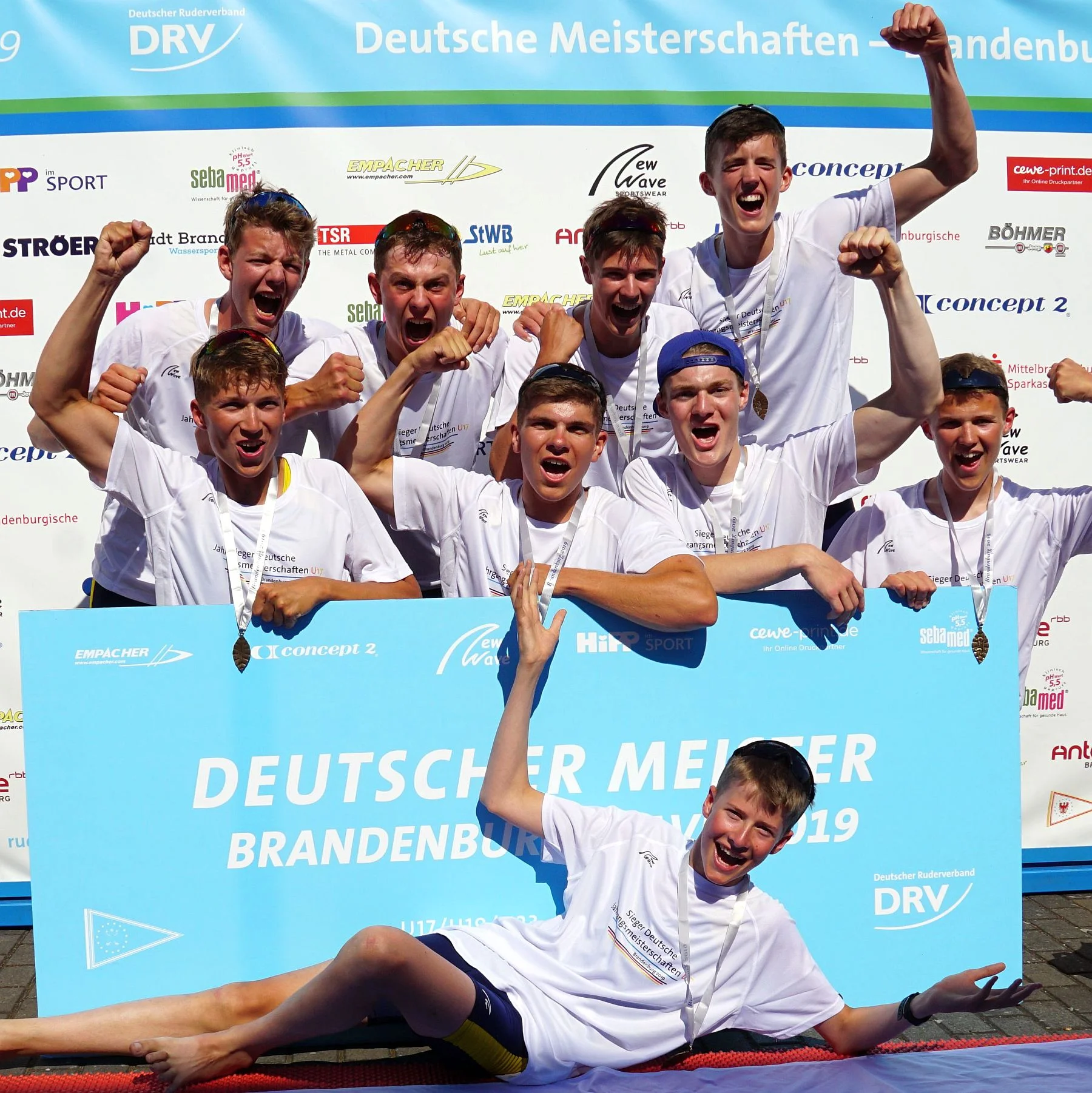 Ben Klein (KRG), Paul Martin (KRG), Florian Klar (RRGM), Nicolas Fuest (EWRC), Laurenz Schmitz, Fynn Strozyk, Henning Käufer (alle ETuF); Sven Achterfeld (RRGM), Christian Schlaak (ETuF)