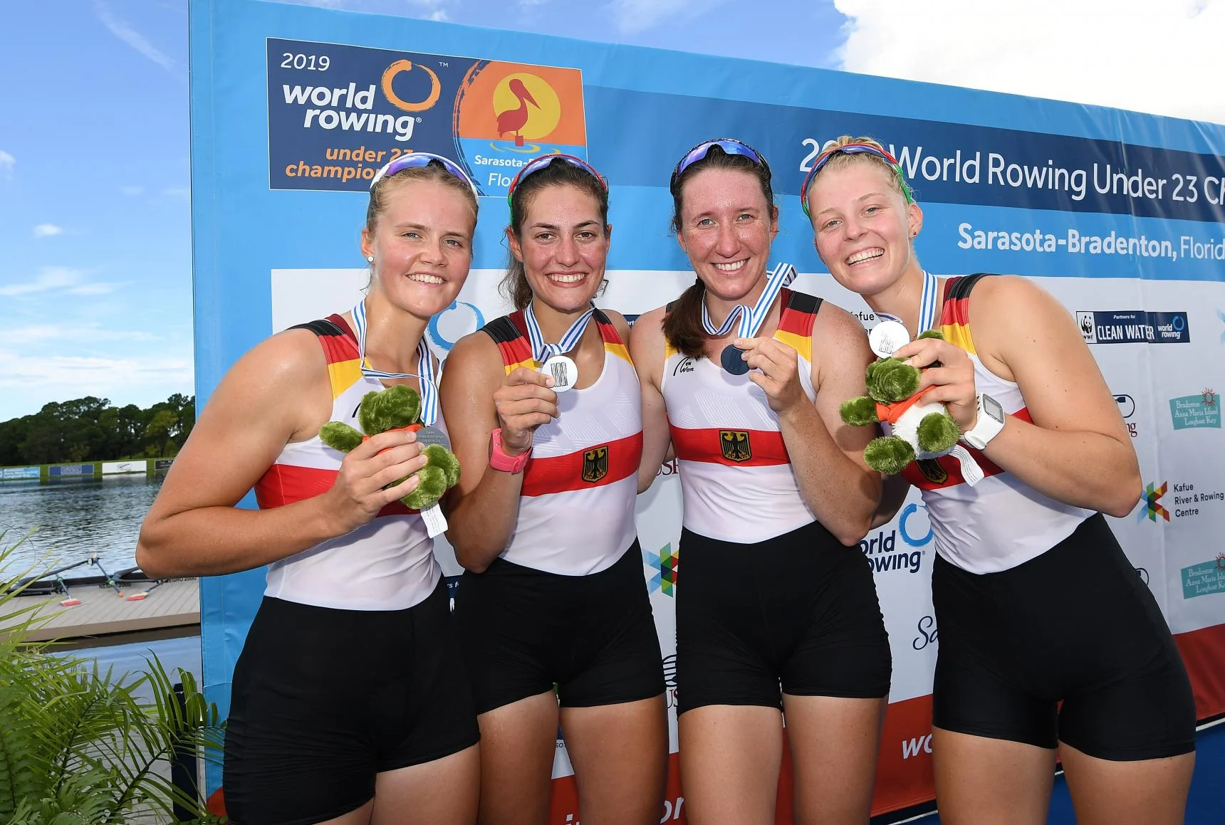 Laura Kampmann (TVK); Emma Appel (Magdeburg), Maren Völz (Potsdam), Tabea Kuhnert (Magdeburg)