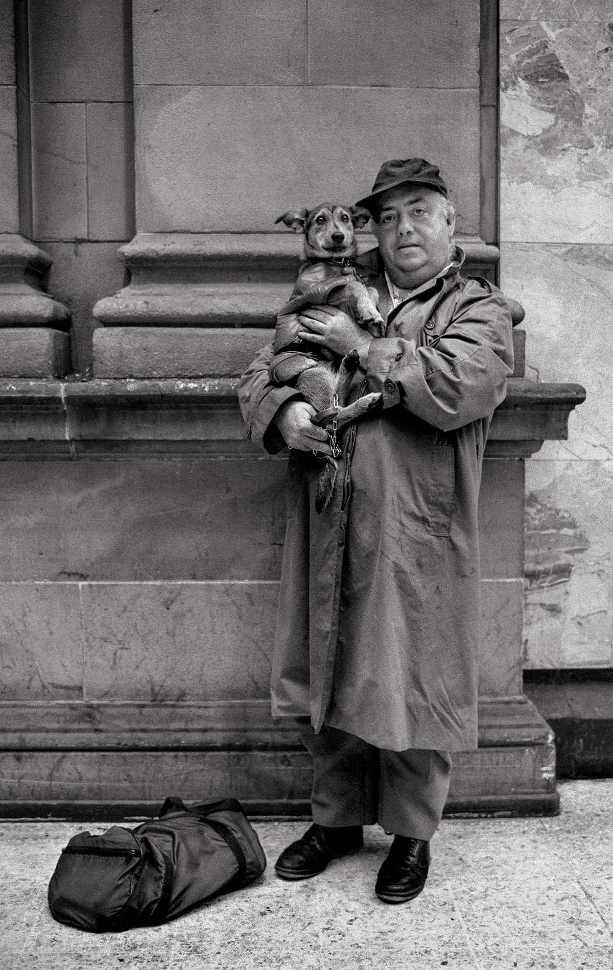 Man with dog