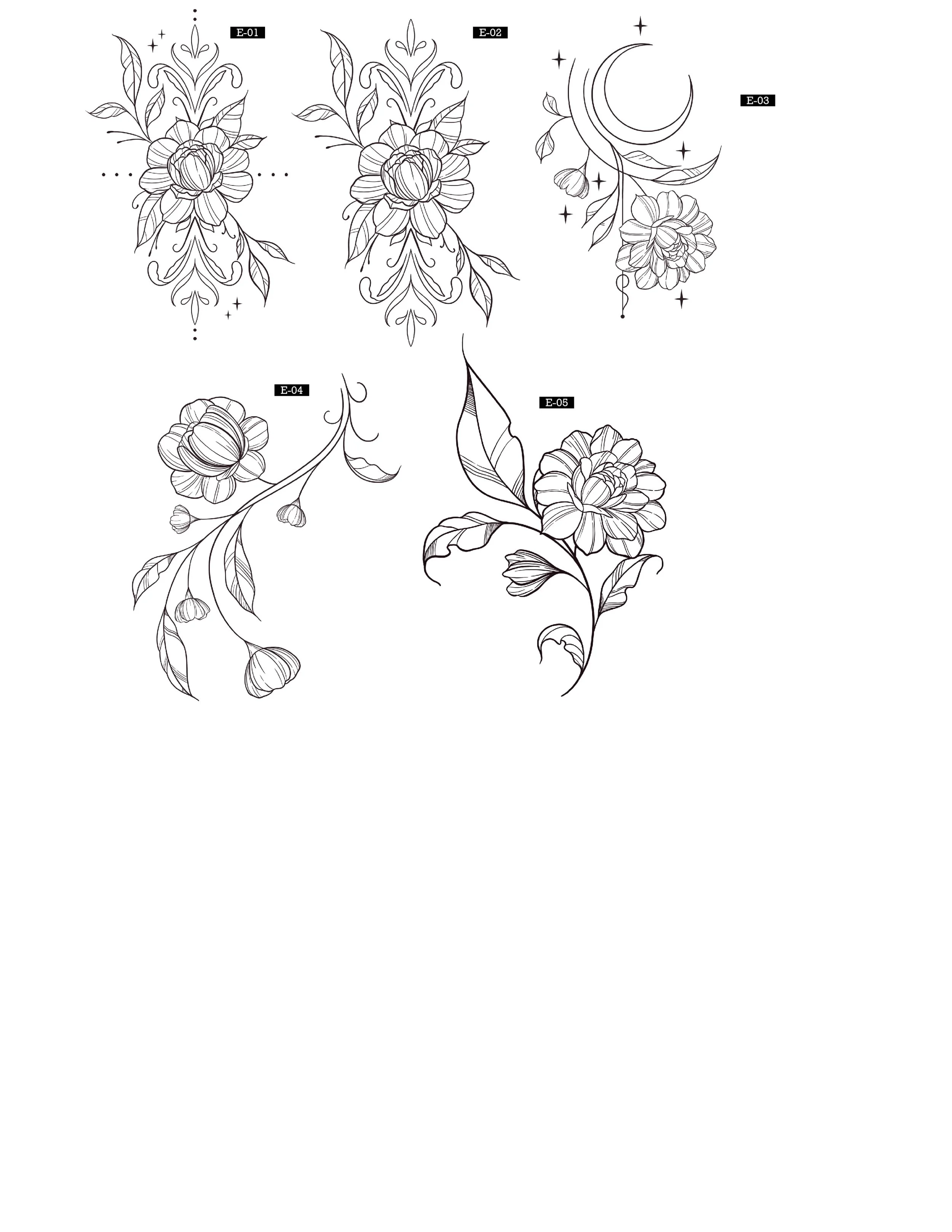 2024-Intimate Details Tattoo-Flash-Fancy Floral Linework.jpg