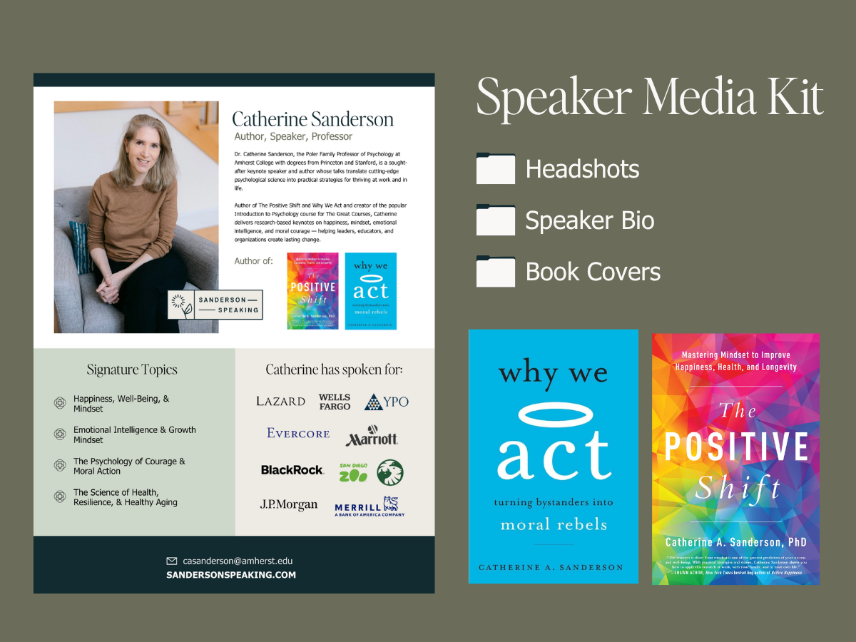 Speaker Media Kit: Headshots, Speaker Bio, Book Covers