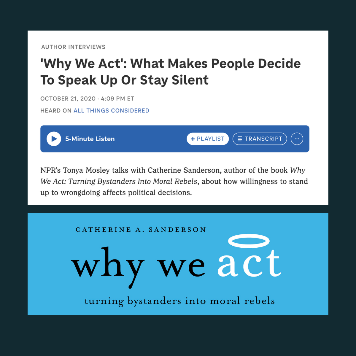 'Why We Act': What Makes People Decide to Speak Up or Stay Silent