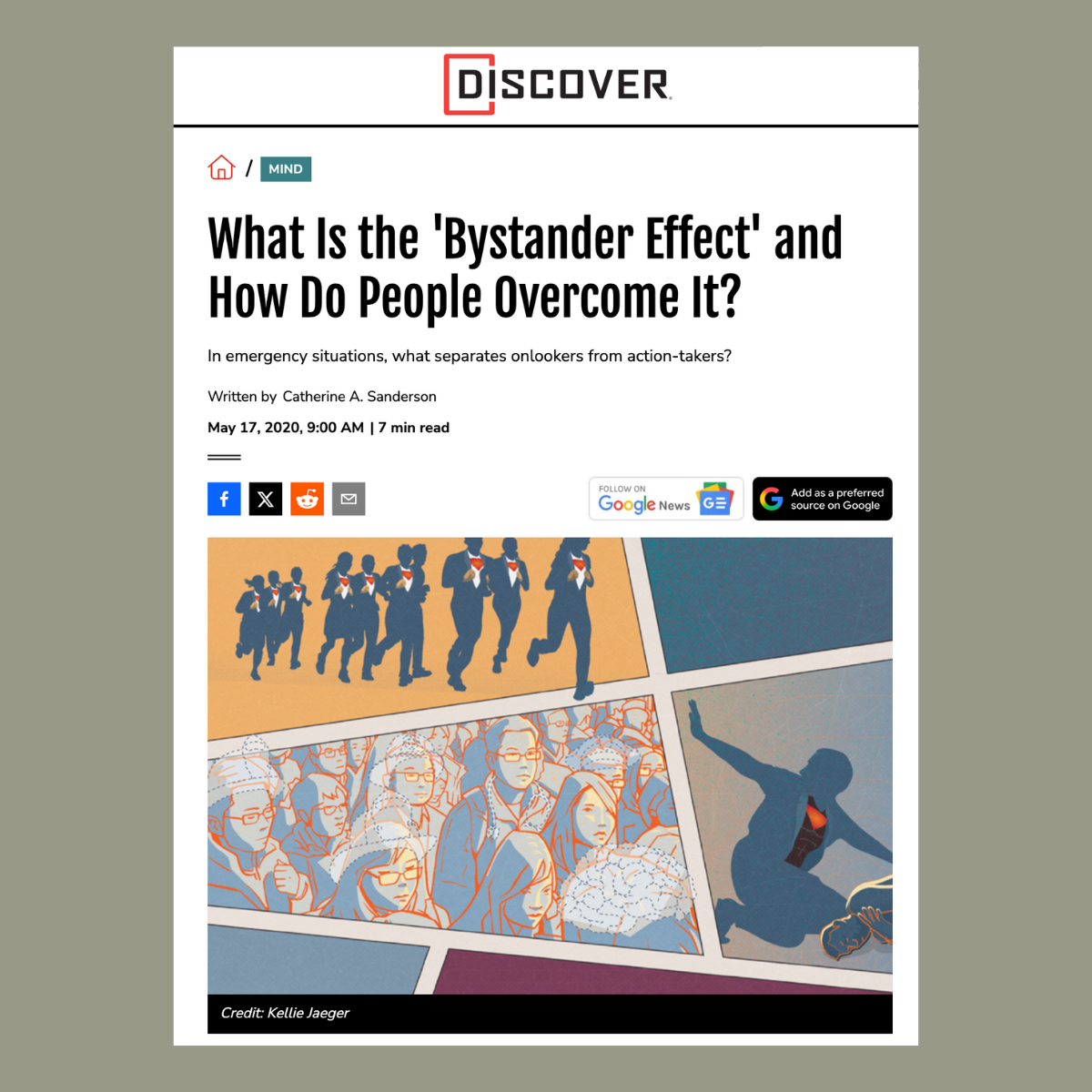What Is the 'Bystander Effect' and How Do People Overcome It? by Catherine A. Sanderson