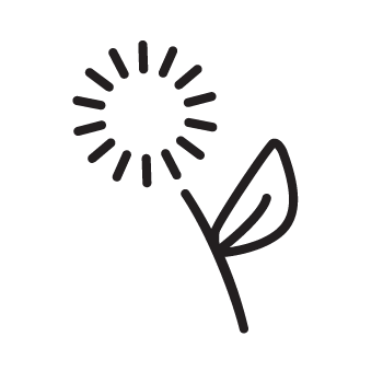 Black Dandelion Icon