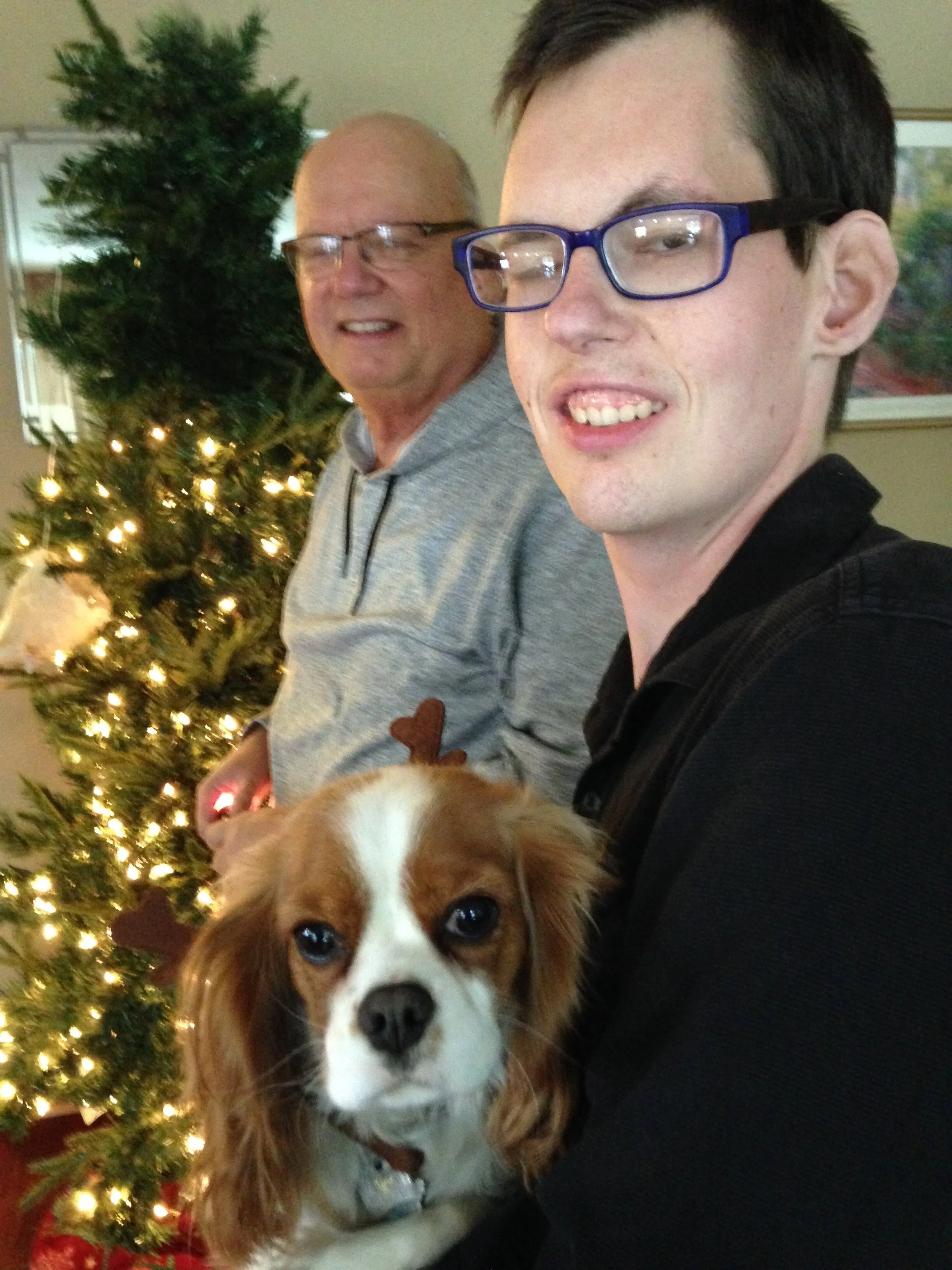  Christmas with Dad and Lacey 