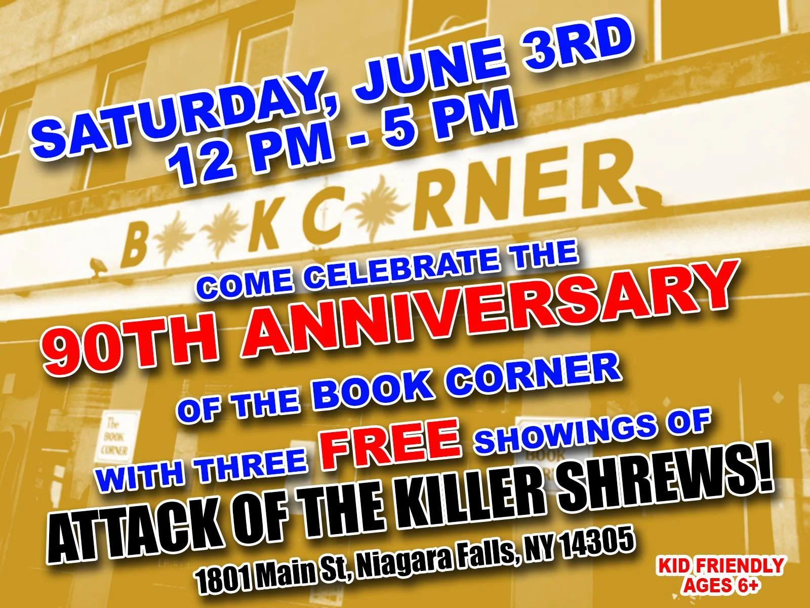 The Book Corner 90th Anniversary Celebration!