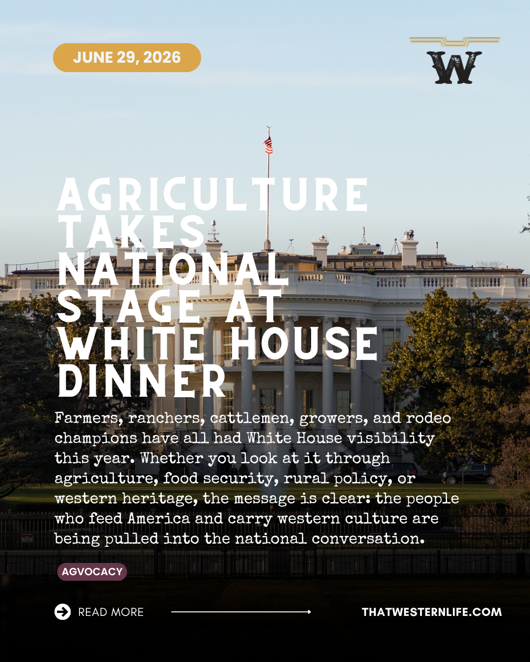 White House Puts Farmers, Ranchers, Cattlemen, and Rural America on Center Stage