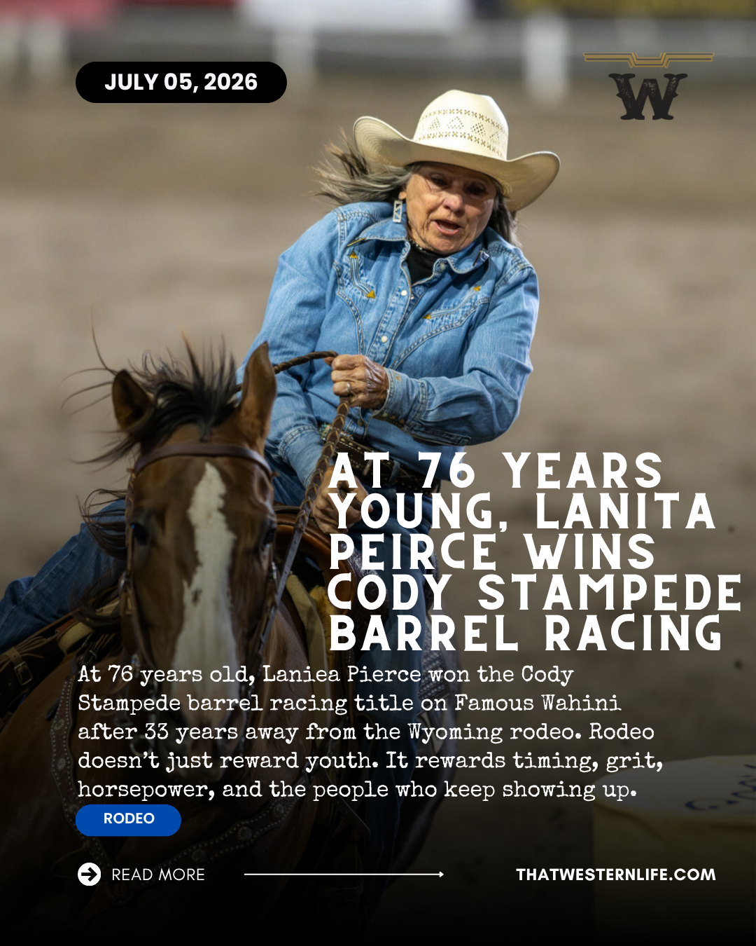 Lanita Peirce Just Gave Rodeo the Kind of Story Sports Fans Remember