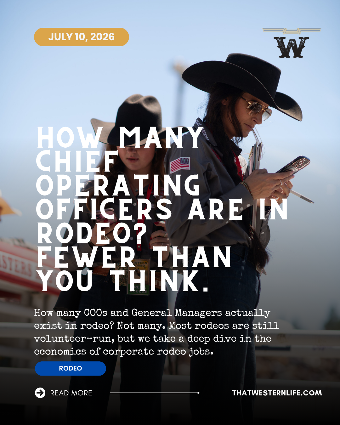 What Rodeo Job Titles Actually Mean ... And How Many Exist Across the Industry