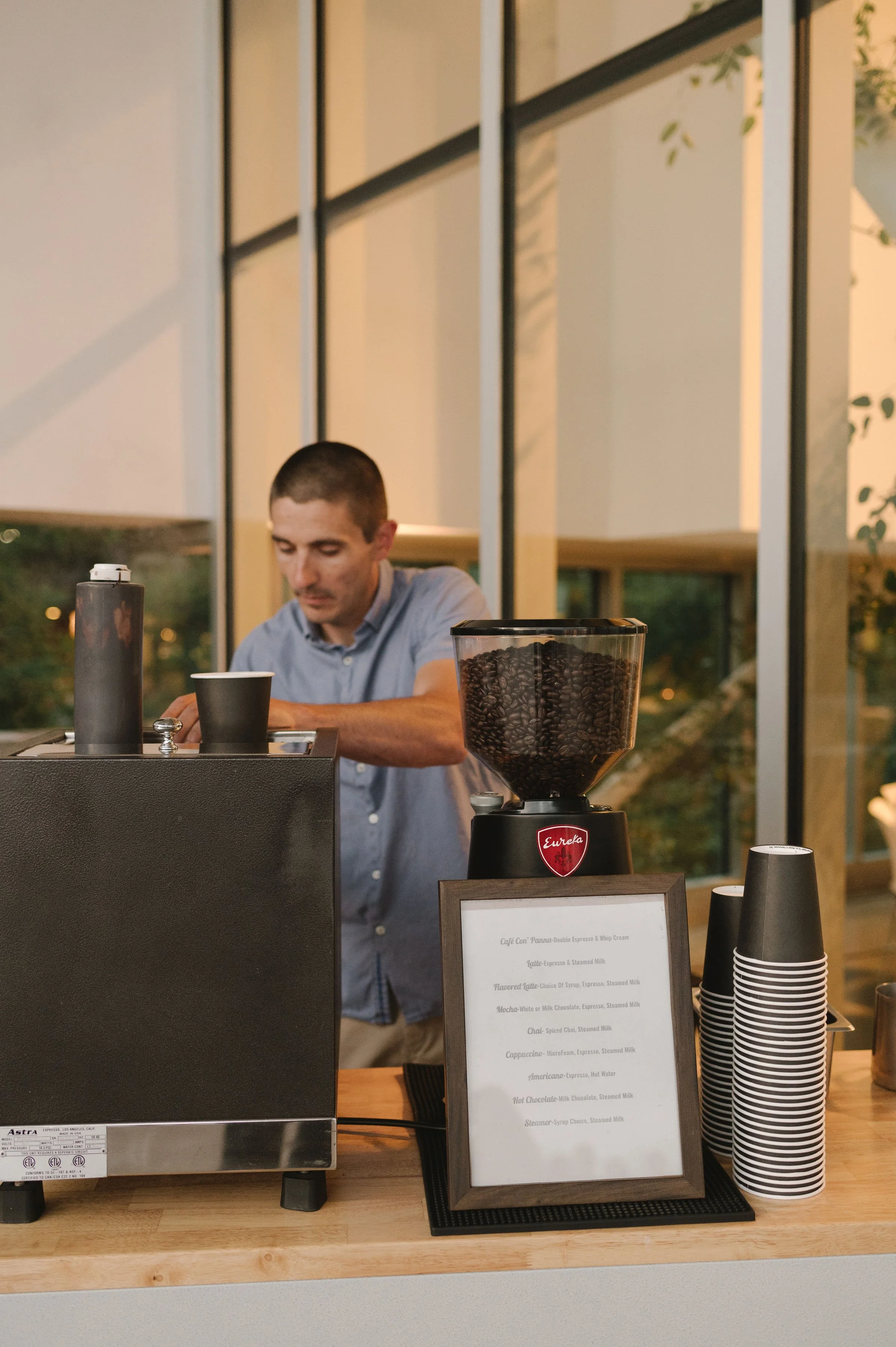 Professional Barista at Work