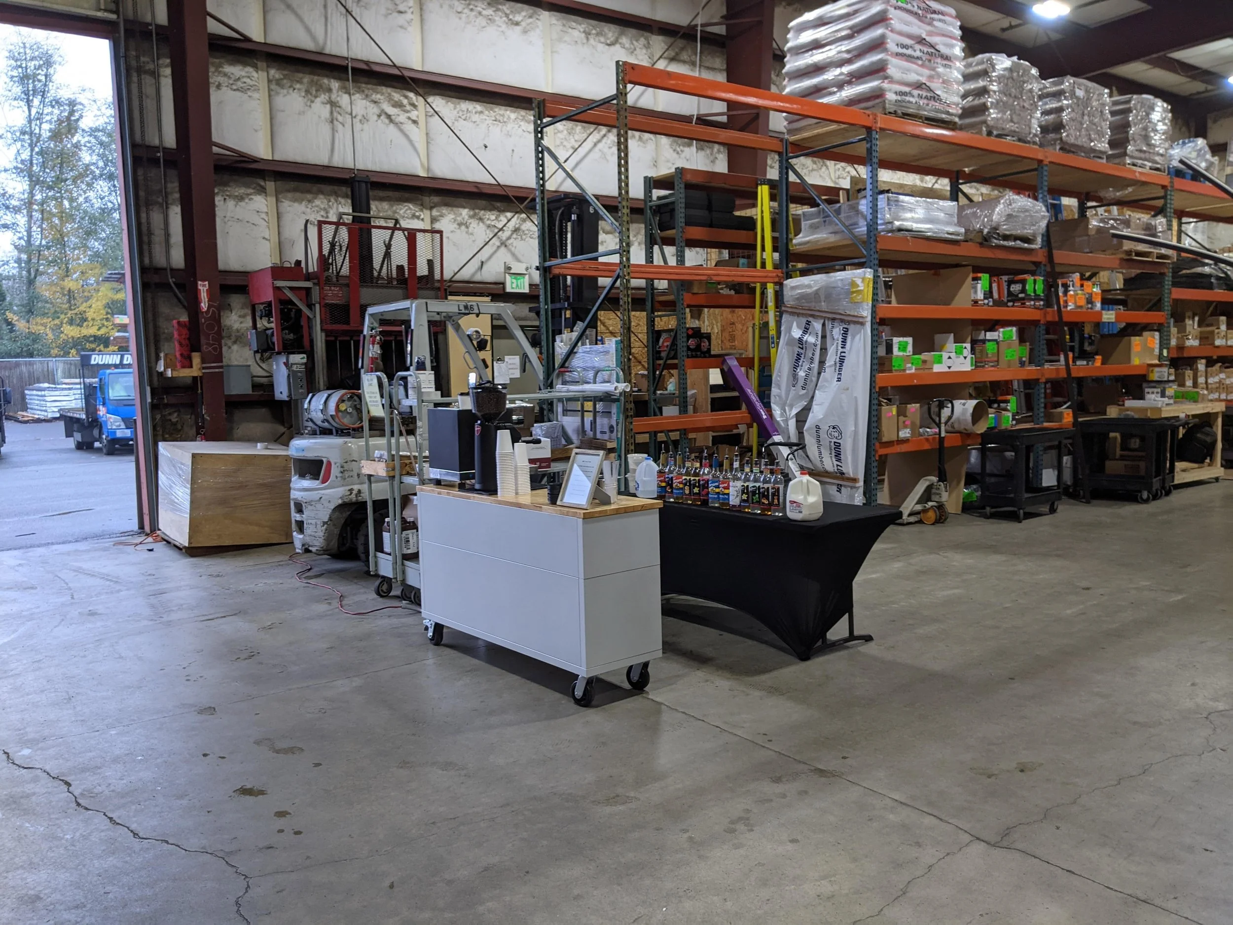 Warehouse or Industrial Event Catering