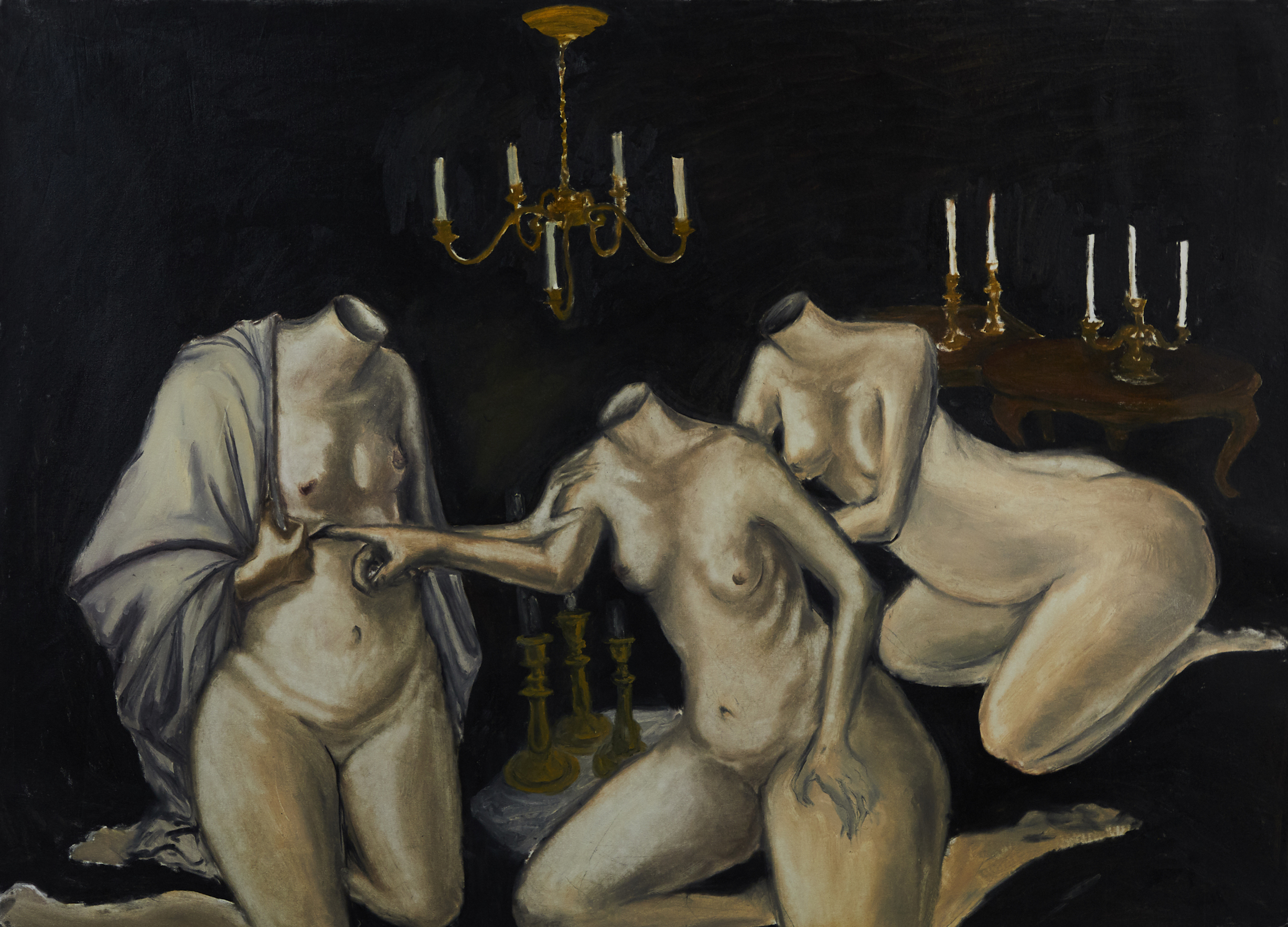 The Trial oil on canvas