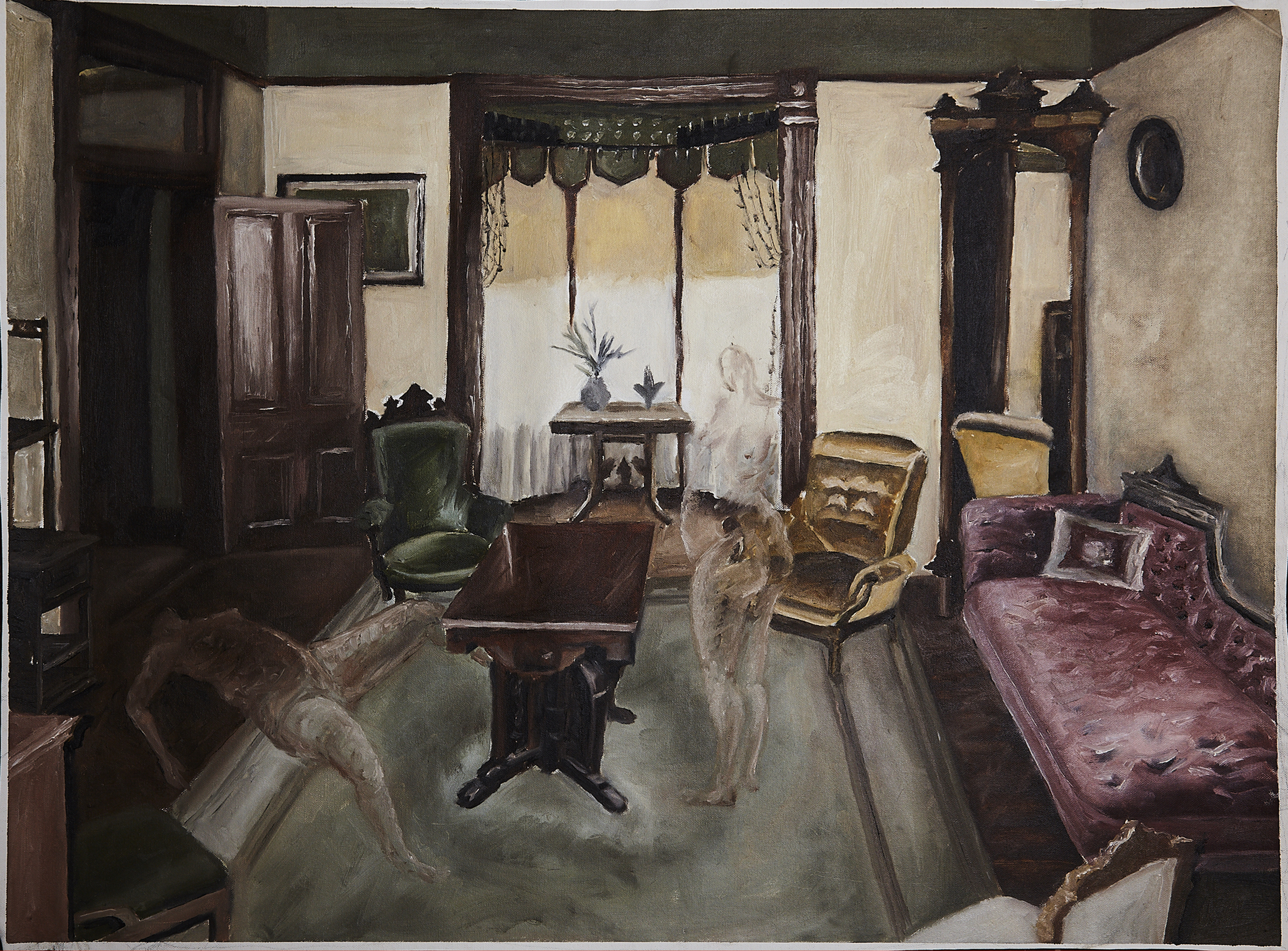 Meeting Oil on canvas