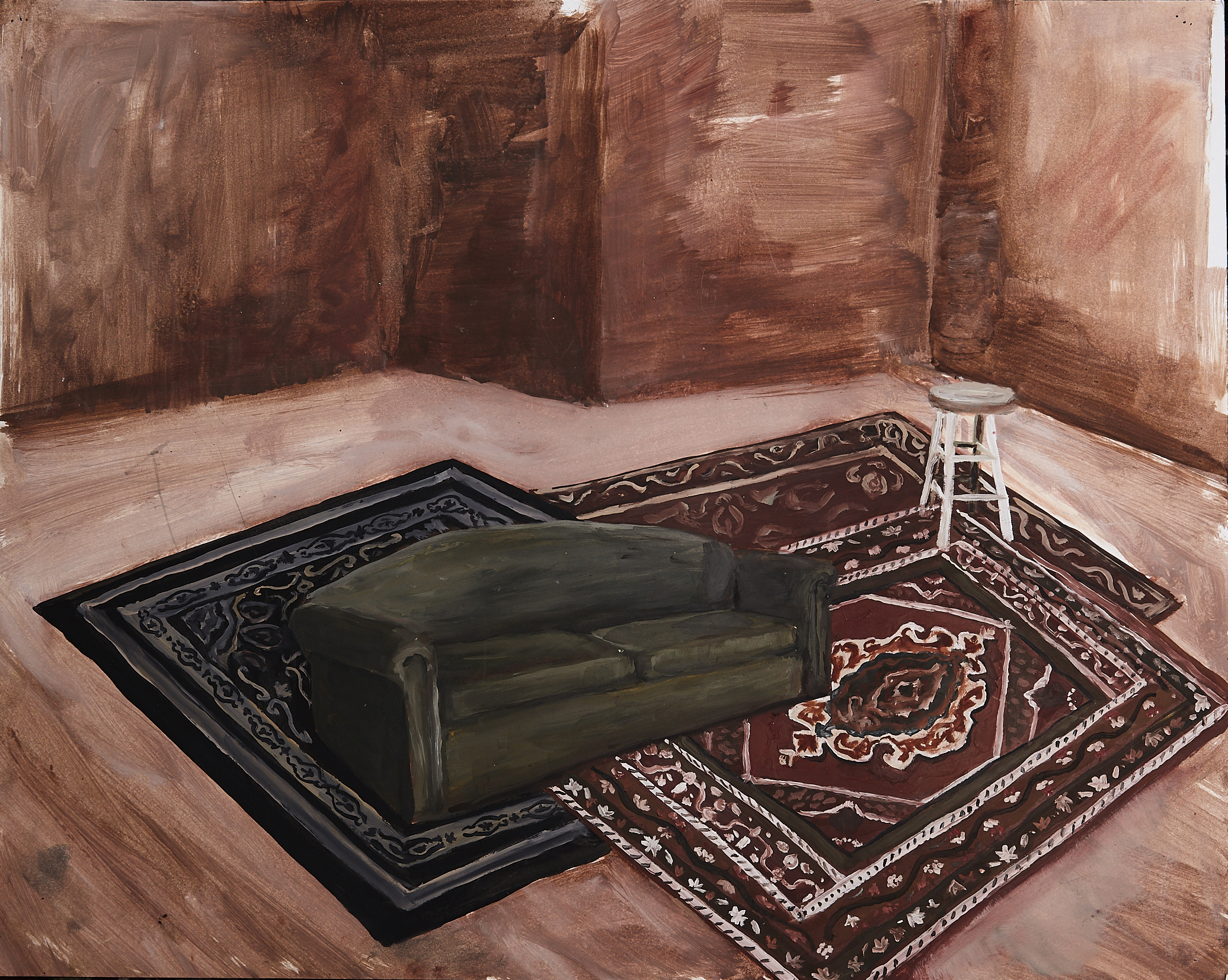 furniture in my room #2 Oil on paper